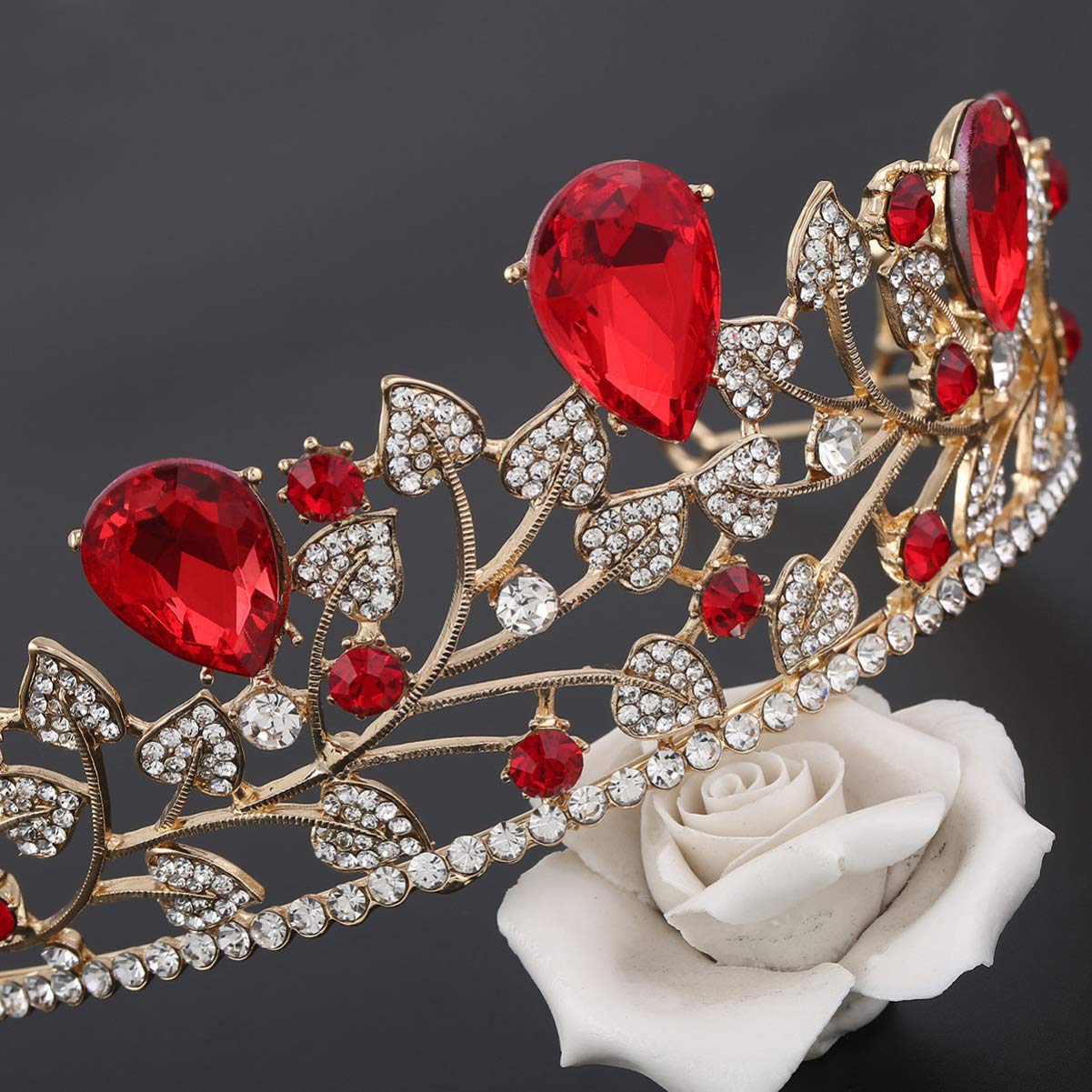 Elegant Baroque Bridal Tiara Set with Earrings & Hairband - Perfect for Weddings, Prom, and Formal Events