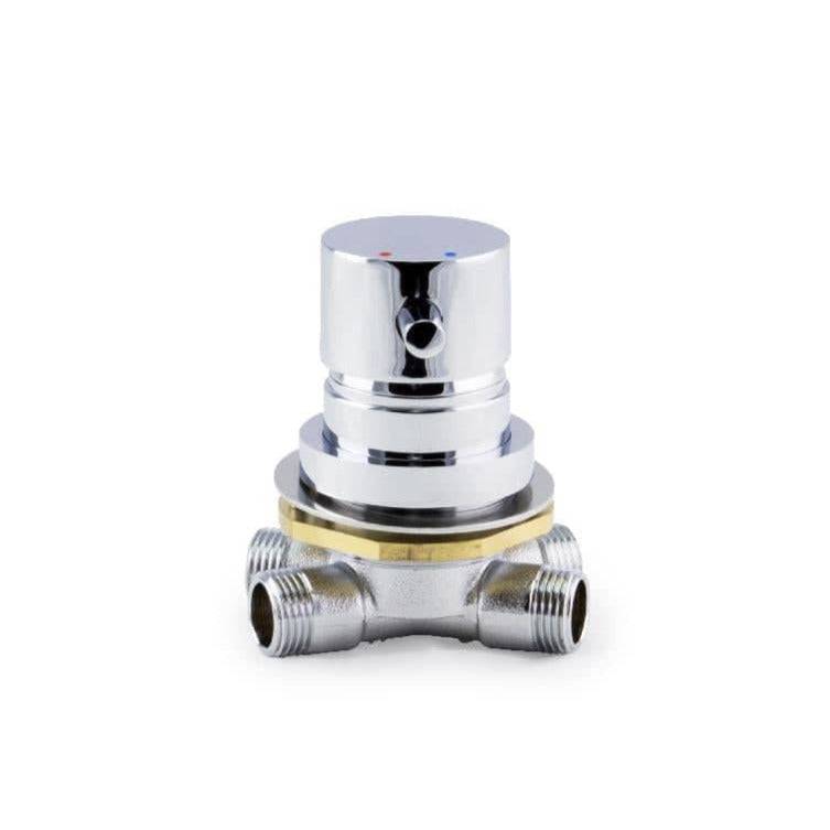 4-Way Faucet with Chrome Finish - Perfect for Kitchen, Bathroom, and Outdoor Use