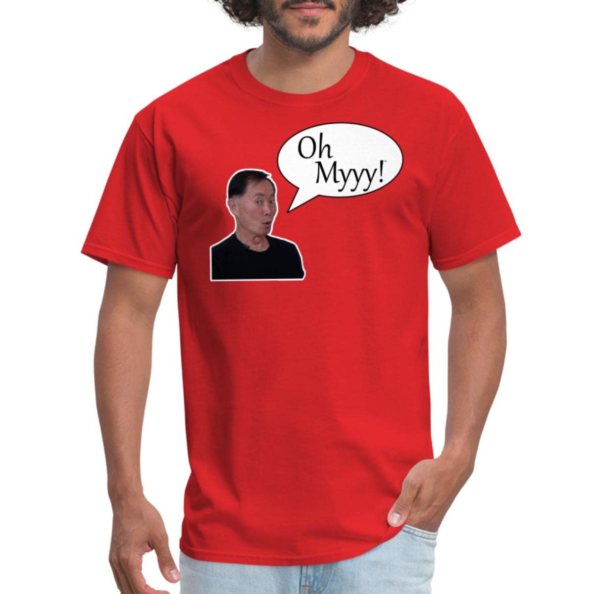 George Takei Oh Myyy T-Shirt for Men - Funny Pop Culture Tee for Fans