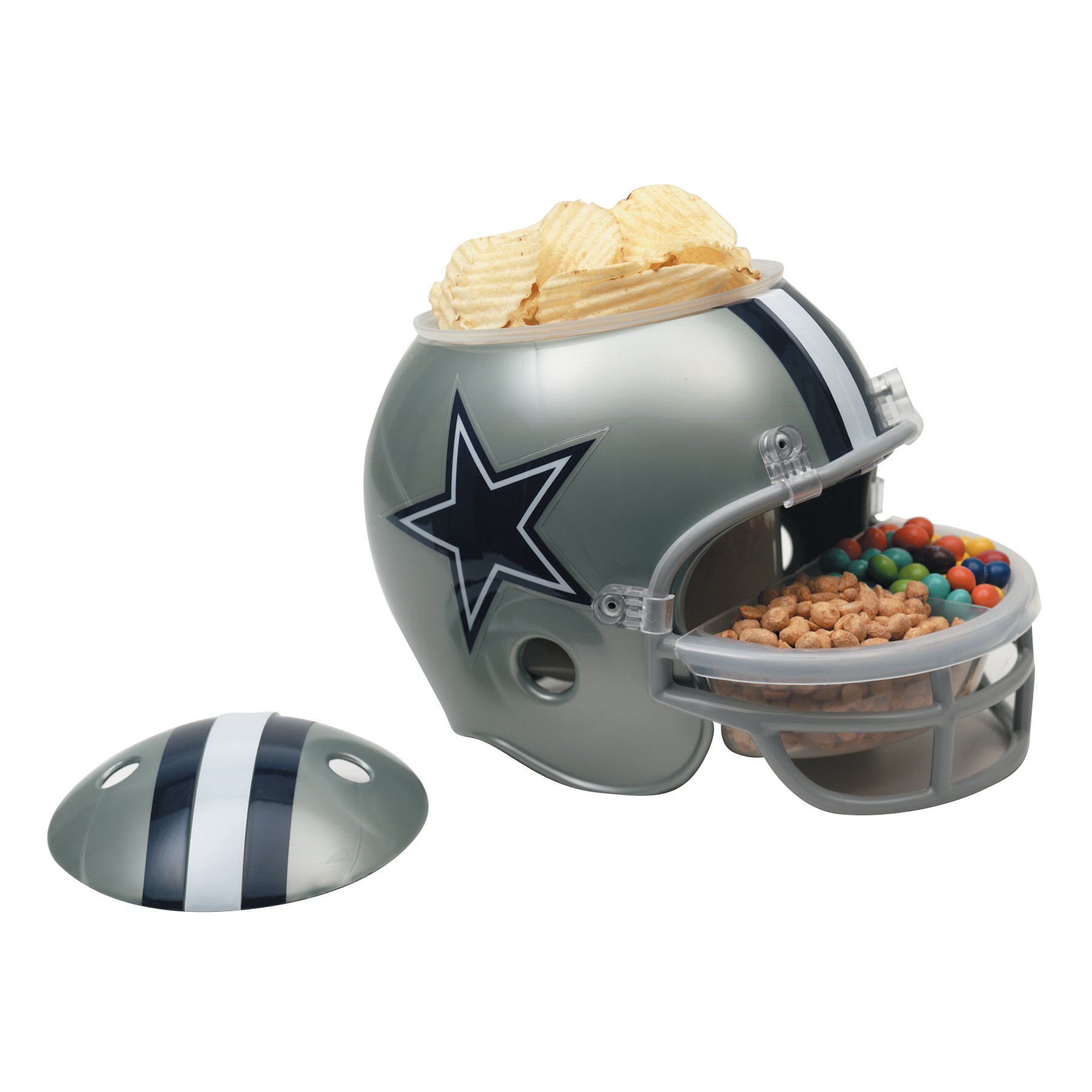 Official NFL Snack Helmet - Perfect for Game Day Snacks & Football Parties | Reusable Plastic Snack Bowl for Chips, Popcorn & More