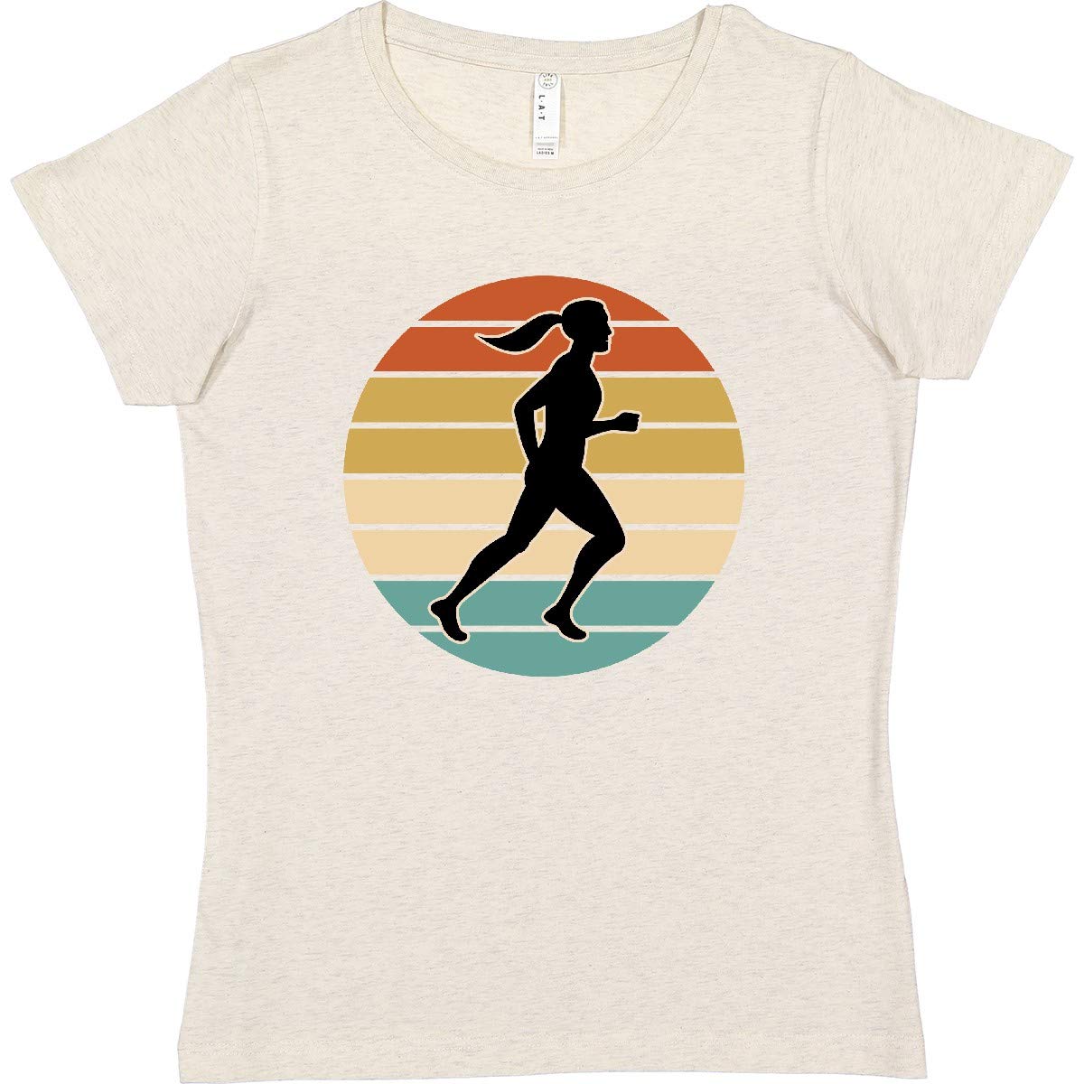 Inktastic Women's Running T-Shirt - Perfect Gift for Female Runners | Lightweight & Breathable Workout Top for Jogging, Marathon & Fitness Training