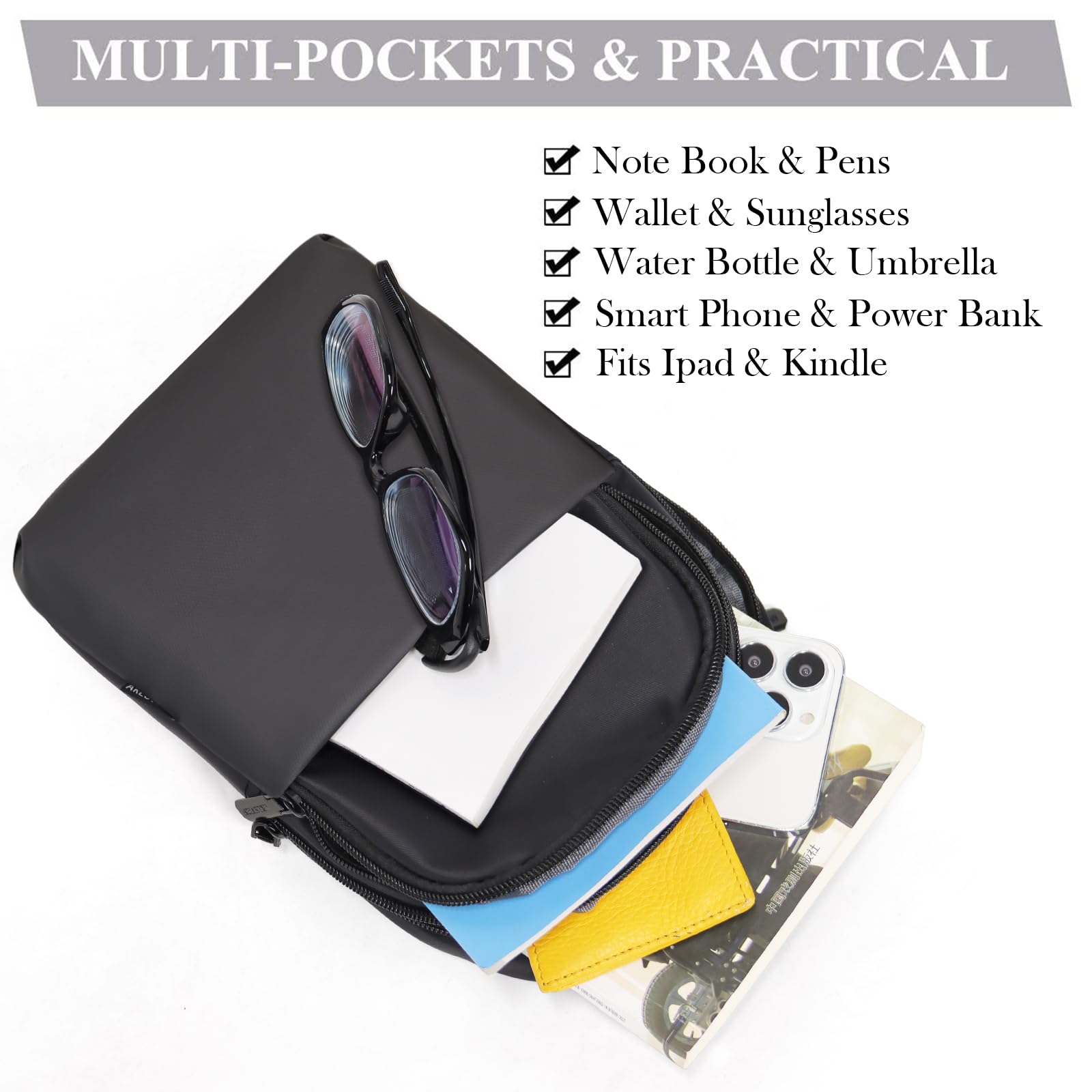 Waterproof Crossbody Sling Bag for Travel - Lightweight Chest Pack for Women & Men | Perfect for Hiking, Commuting & Everyday Use