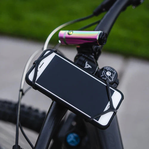 Lezyne Smart Grip Bike Phone Mount - Secure Cycling Phone Holder for Road & Mountain Bikes - Perfect for GPS Navigation & Fitness Tracking While Riding