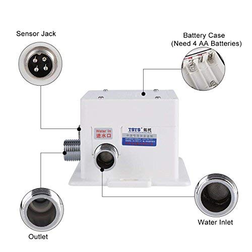 Jeffergarden Automatic Infrared Sensor Faucet - Touchless Kitchen & Bathroom Sink Faucet with Control Box | Water Saving, Hygienic Hands-Free Operation for Home & Commercial Use