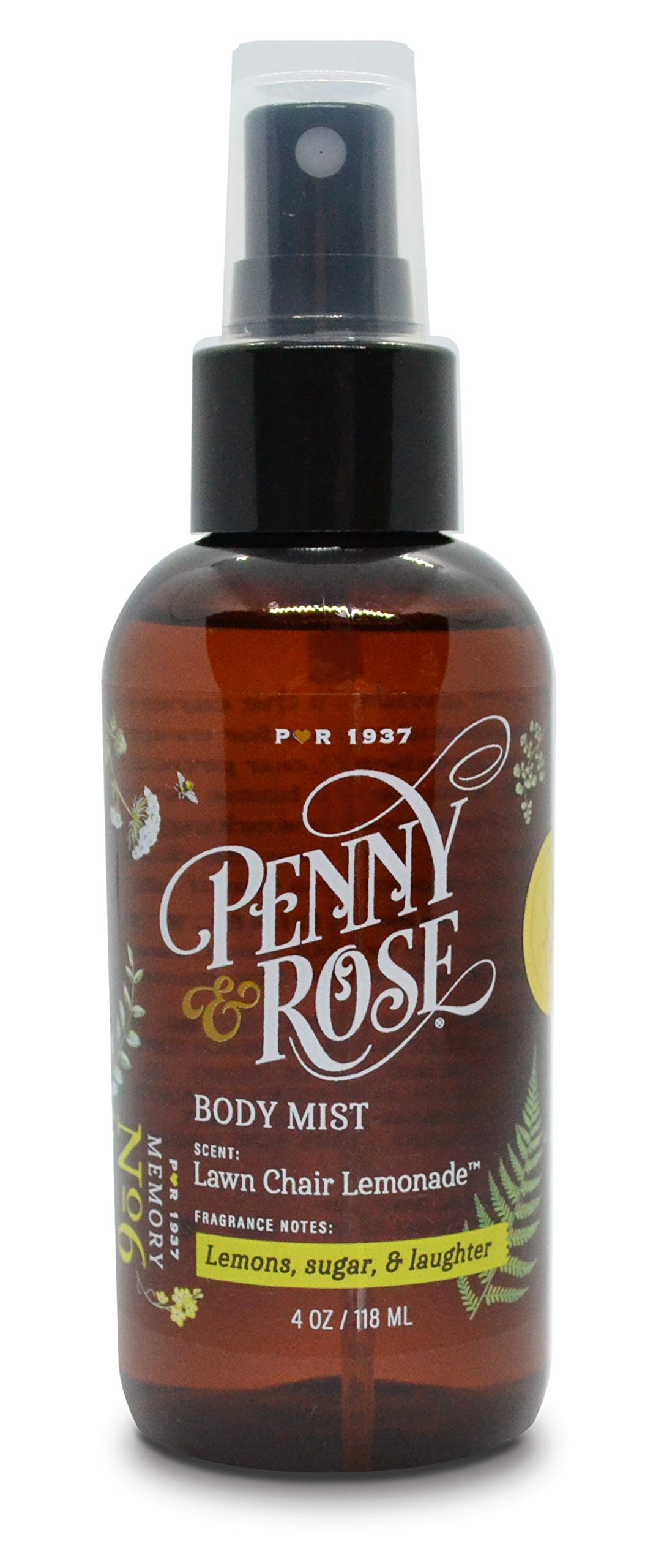 Penny & Rose Body Mist - Refreshing Lawn Chair Lemonade Fragrance for Women | Lightweight Summer Perfume for Daily Wear, Beach Outings & Outdoor Activities
