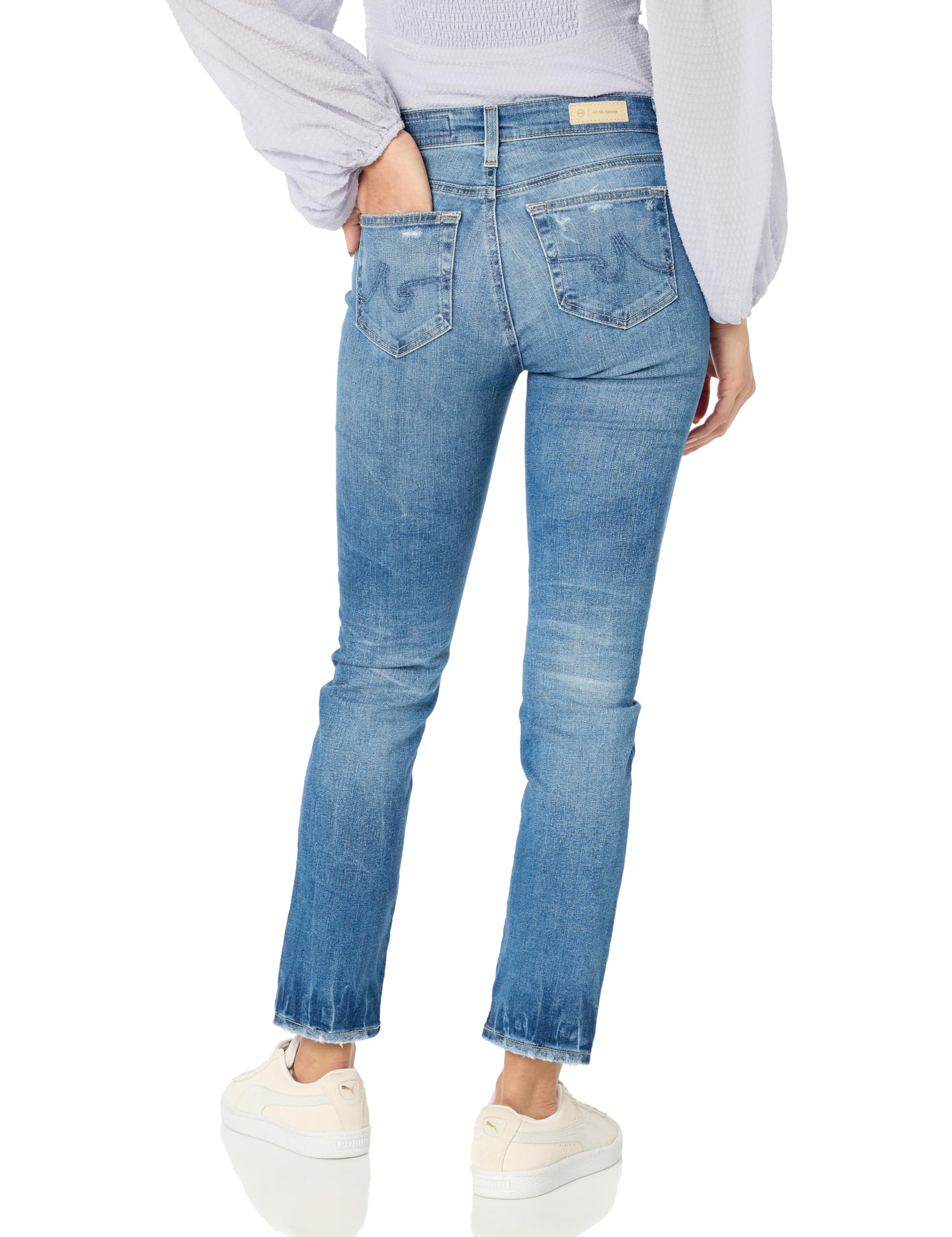 AG Adriano Goldschmied Women's Mari High Rise Skinny Jeans - Stretch Denim for Comfort & Style | Perfect for Casual Wear, Office & Night Out