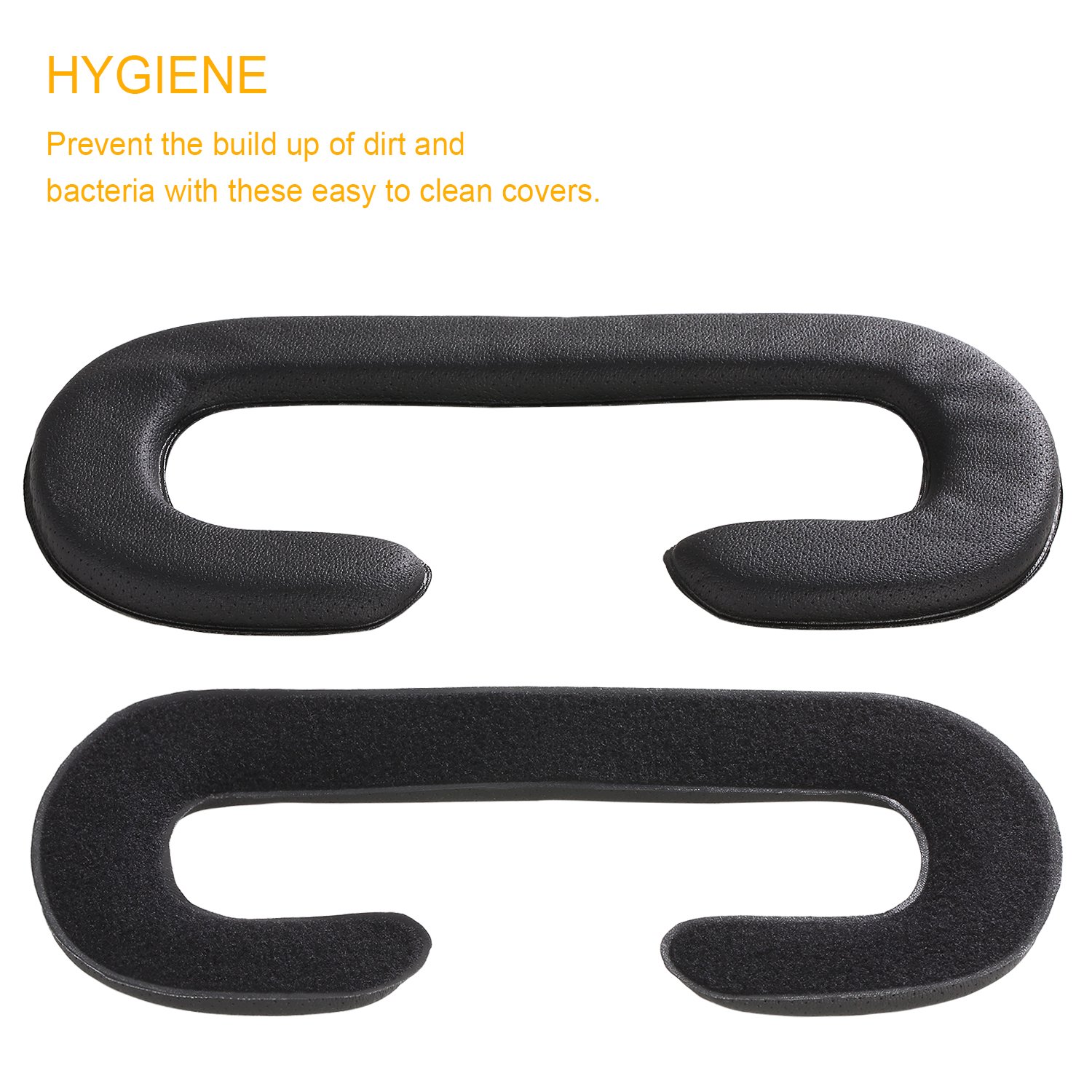 Vive VR Face Cover Replacement - 2 Pack Memory Foam & PU Leather Eye Mask Pad (6MM & 18MM) for HTC Vive - Enhanced Comfort & Better FOV - Perfect for Extended VR Gaming & Virtual Reality Experiences