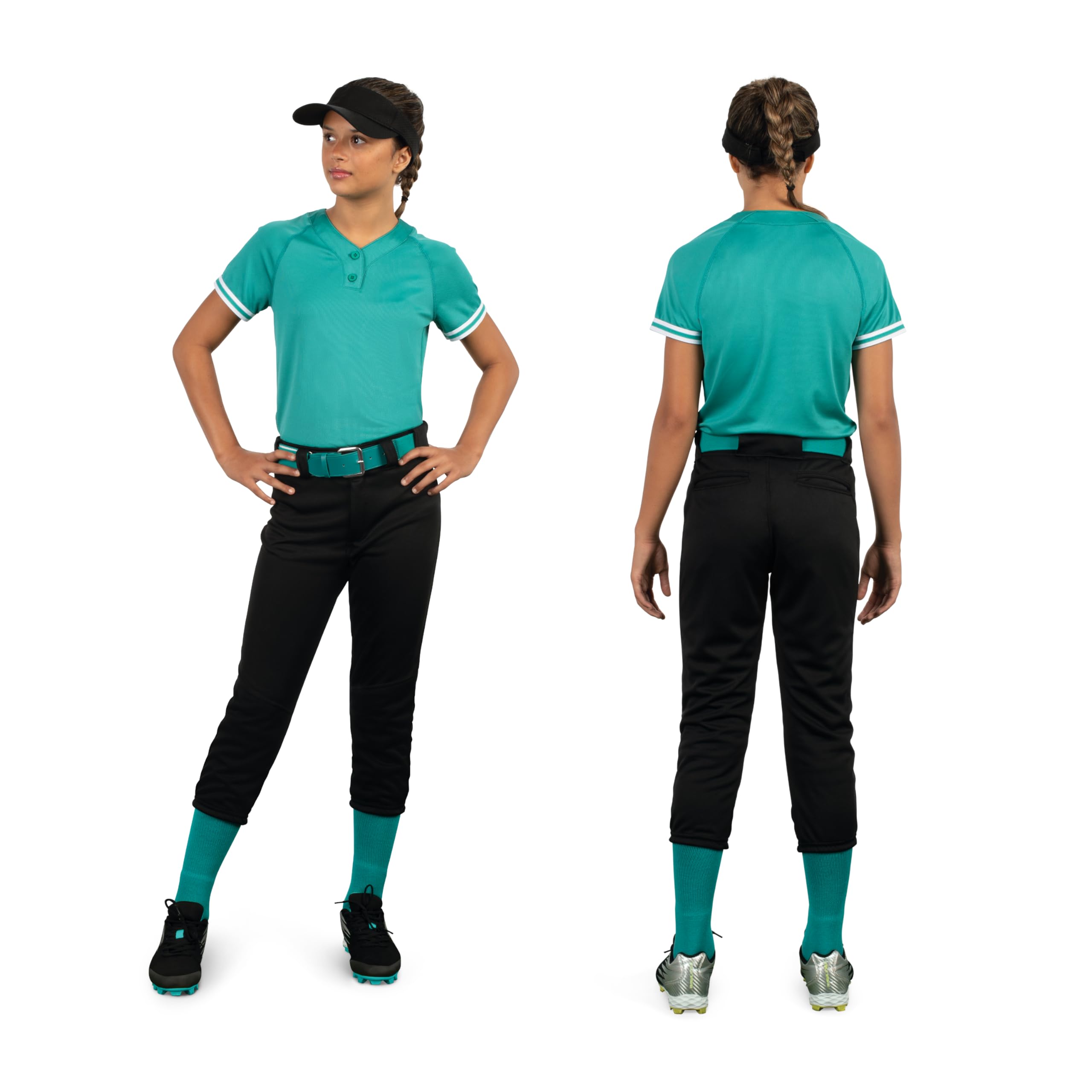 Augusta Sportswear Girls Cutter+ Henley Jersey - Soft Cotton Athletic Top for Youth Sports & Casual Wear | Perfect for Soccer, Basketball & School Activities