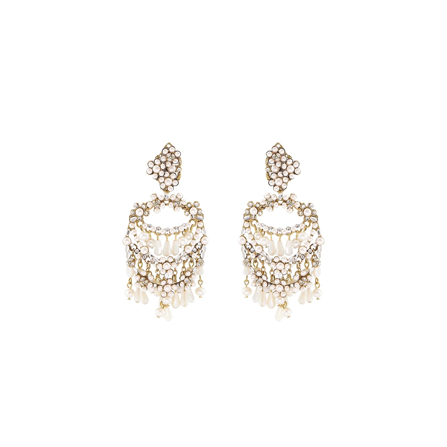 SONNETTA EARRINGS - Elegant Gold Plated Dangle Earrings for Women | Perfect for Weddings, Parties & Everyday Wear