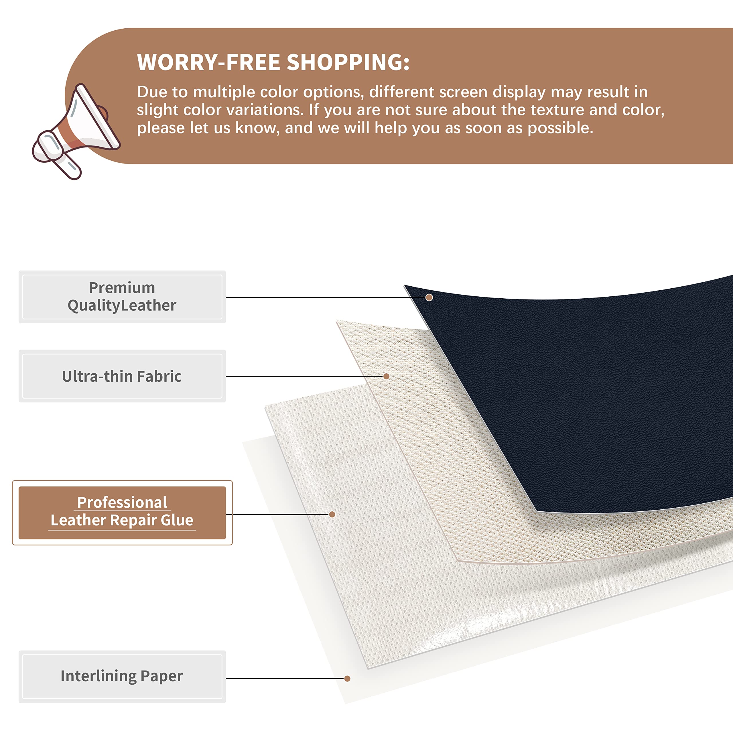 ONine Leather Repair Patch - Self-Adhesive Couch Patch (16x60 Inch) | Scratch Cover for Sofas, Car Seats, Handbags & Jackets | Navy Blue | Easy Peel & Stick | Home & Auto Repair Solution