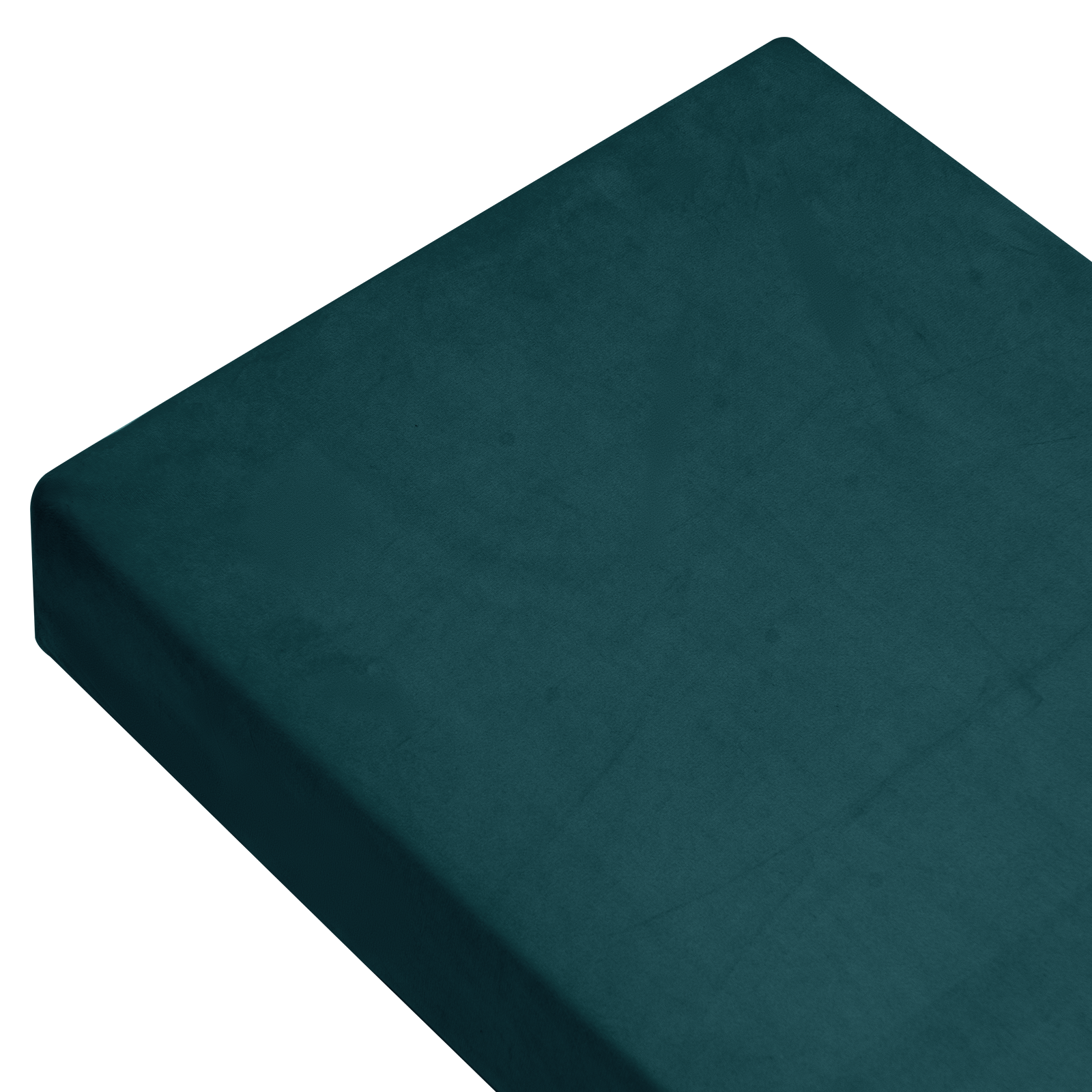 Velura Velvet Custom Bench Cushion - Soft & Durable Peacock Blue Sofa Cushion for Indoor/Outdoor Use - Water-Resistant Patio Furniture Cushion for Garden, Porch, and Living Room Decor