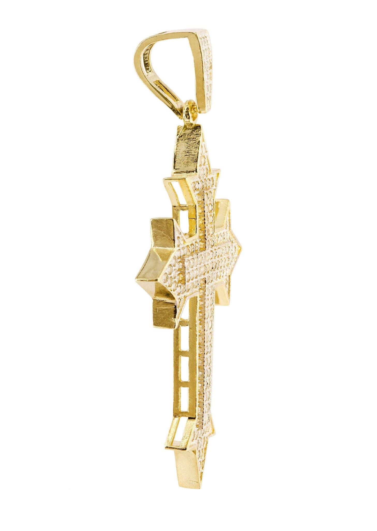 10K Gold Cross Pendant Necklace for Women - 5.3 Grams Religious Jewelry Gift for Baptism, First Communion & Everyday Wear