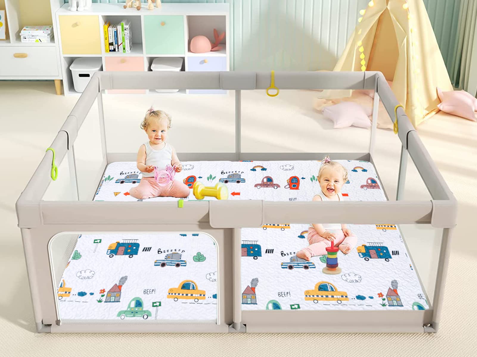 **Washable & Foldable Baby Play Mat 63x43