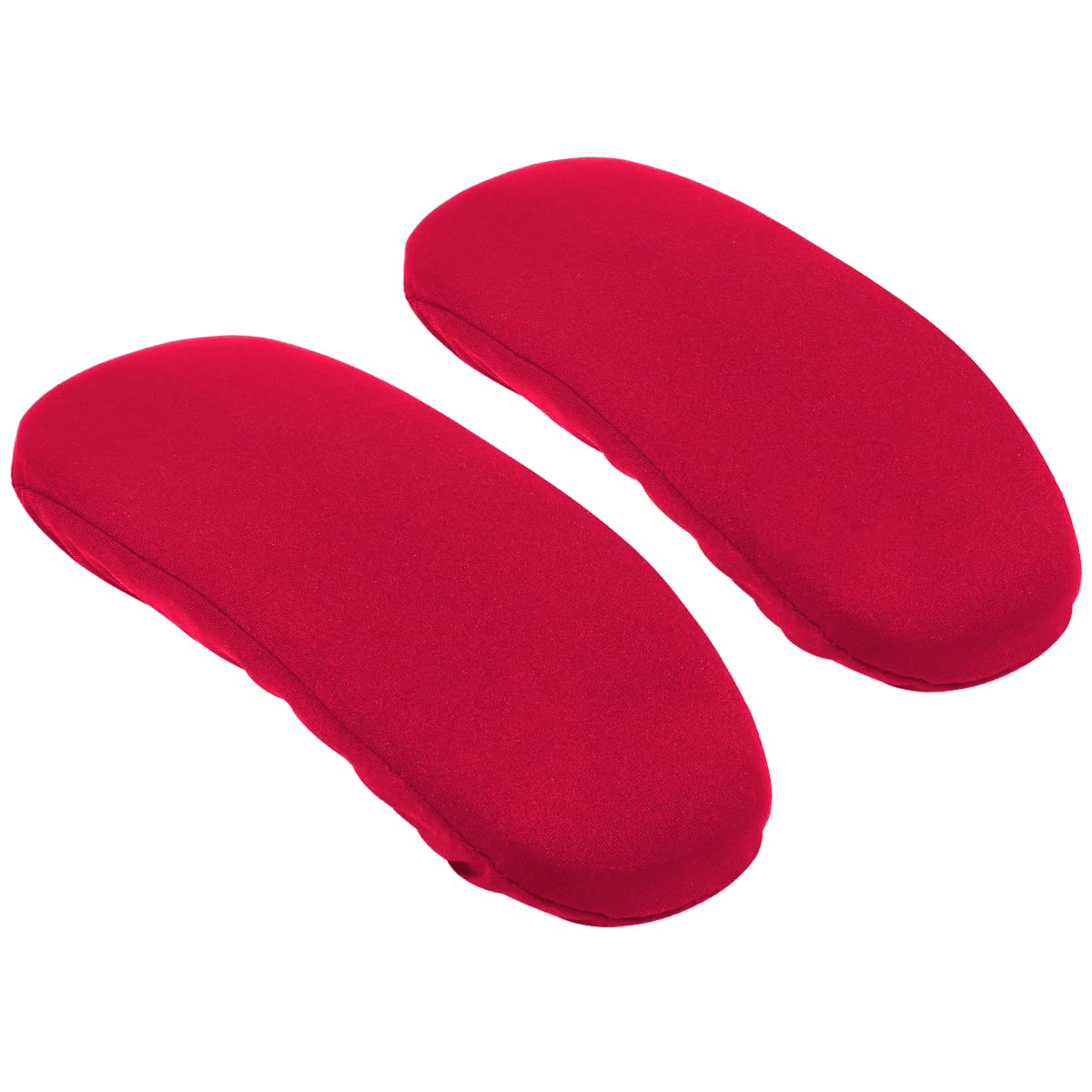 FERCAISH 2 Pack Elastic Office Chair Arm Covers - Washable Sponge Armrest Pads for Wheelchairs & Home Office Chairs, Durable & Removable (Red) - Perfect for Ergonomic Support & Desk Comfort