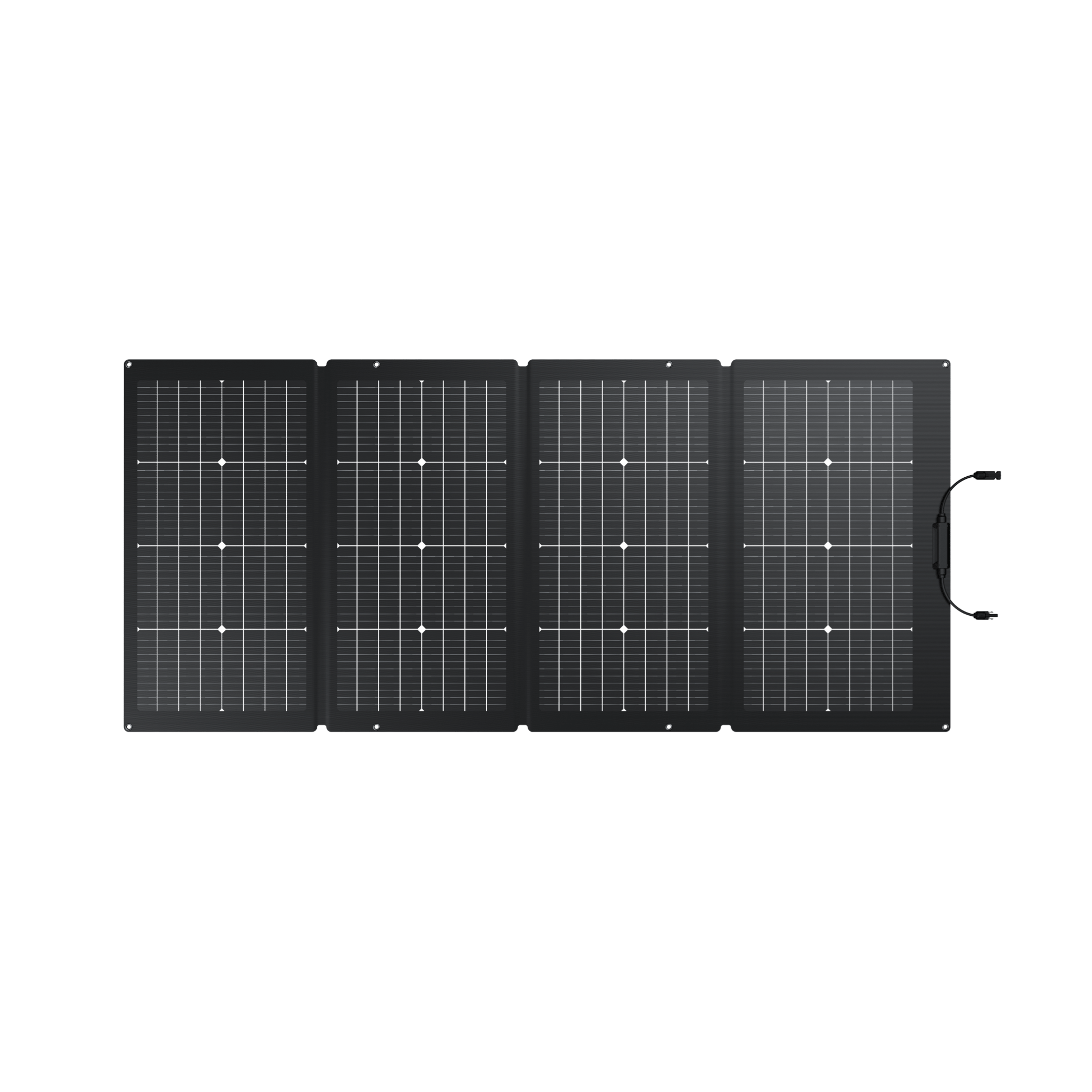 EcoFlow 220W Bifacial Portable Solar Panel for Camping, RV & Off-Grid Power - High Efficiency Foldable Solar Charger with USB Outputs