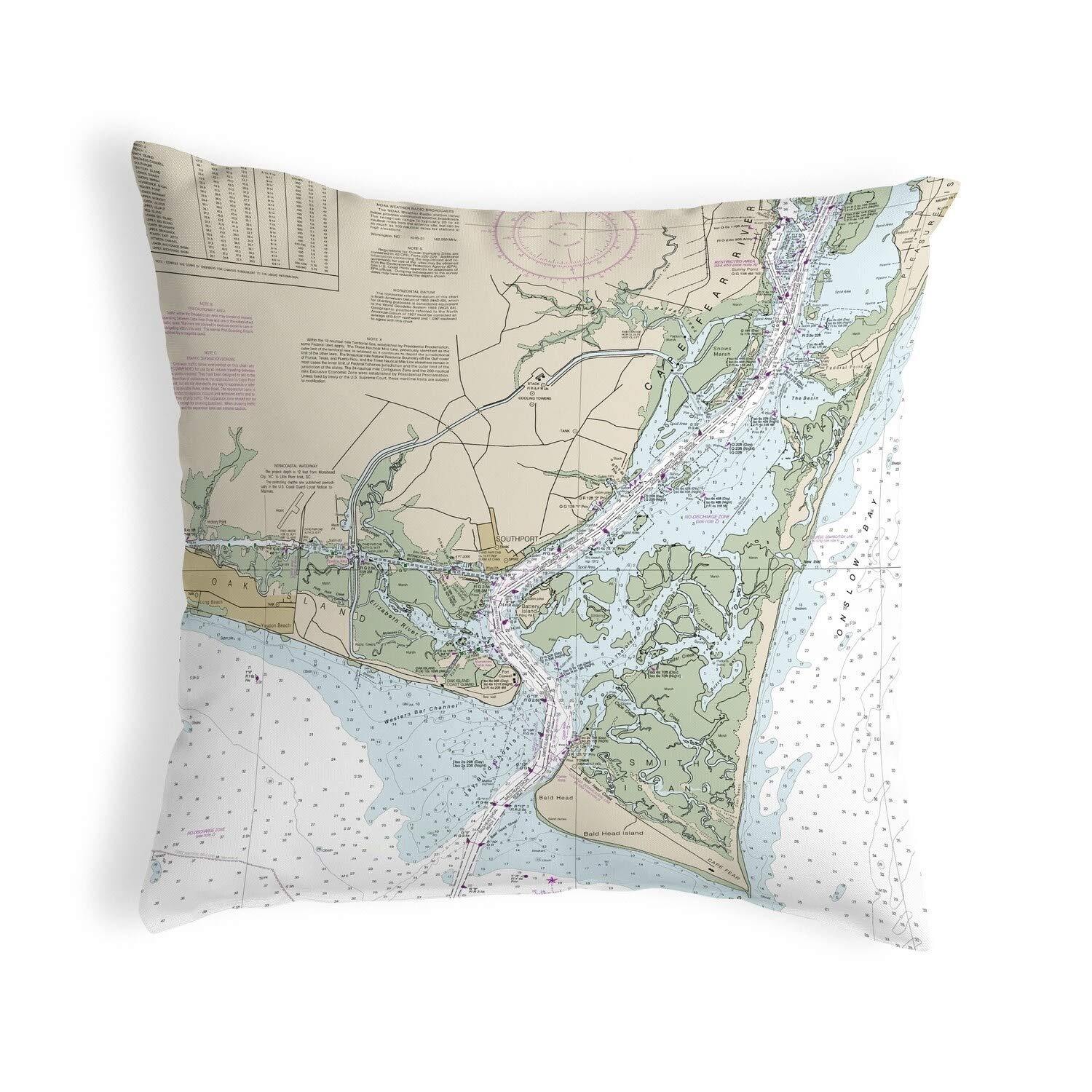 Betsy Drake KS11537 Decorative Throw Pillow 12x12 Inches - Multi Color Square Cushion for Sofa, Bed, Living Room & Home Decor