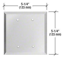 CRL Gray Blank Glass Mirror Plate - Perfect for Home Decor, Bathroom Vanity & DIY Projects