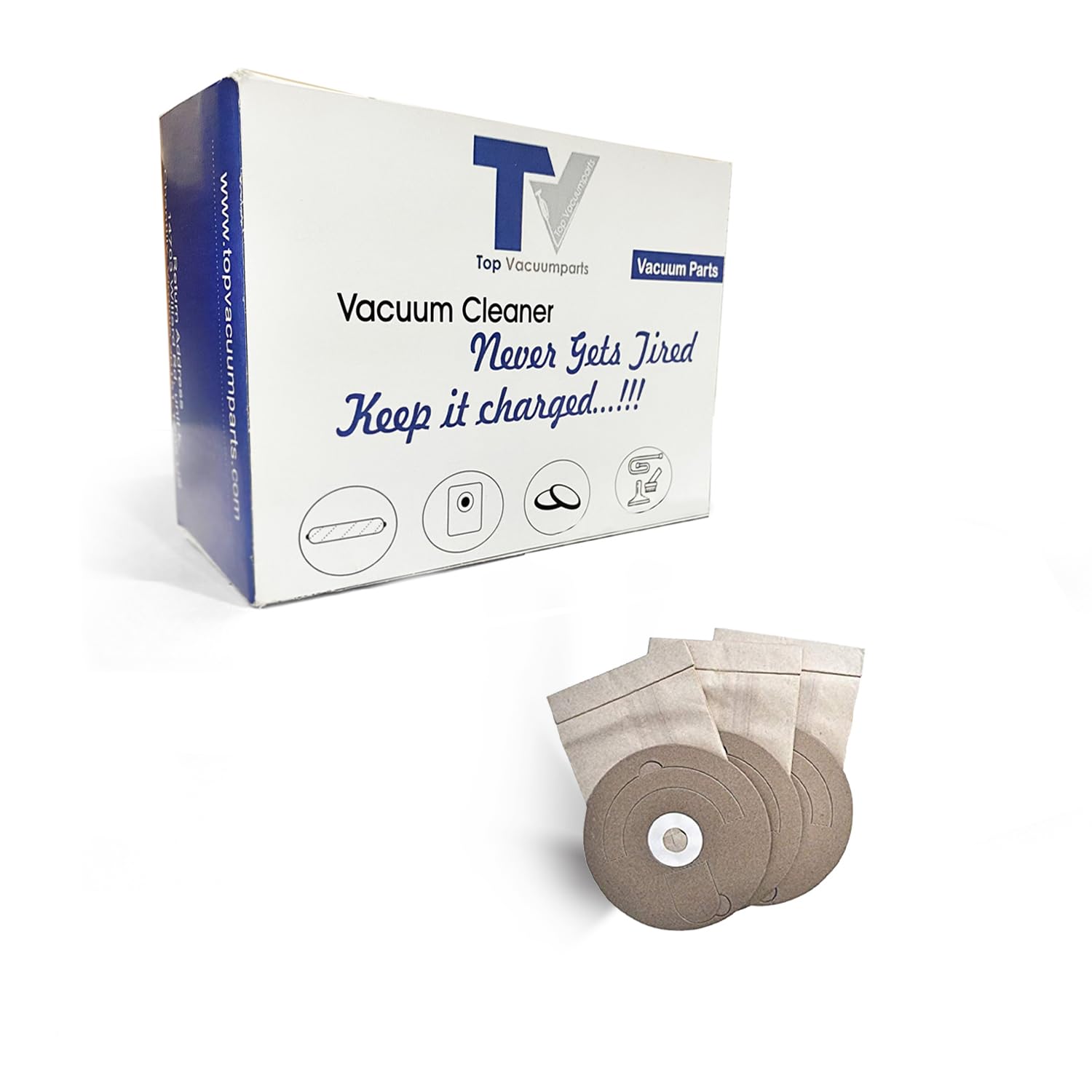 Miracle Mate 43103 Vacuum Cleaner Bags Replacement (3 Pack) - Compatible with MM1 Parts - Ideal for Home Cleaning, Pet Hair Removal & Allergen Reduction