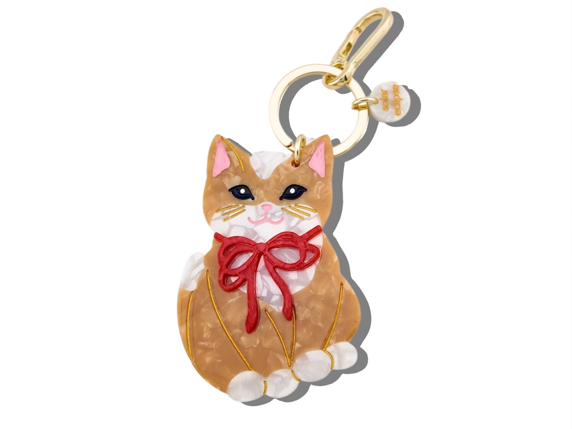 Adorable Kitten Keychain & Bag Charm - Cute Cat Keyring for Purse, Backpack, Keys - Perfect Gift for Cat Lovers & Pet Owners