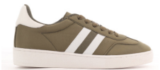 Attitude Army Double White Stripe Nylon Sneakers - Lightweight Comfortable Casual Shoes for Men & Women | Perfect for Walking, Running, Gym & Everyday Wear