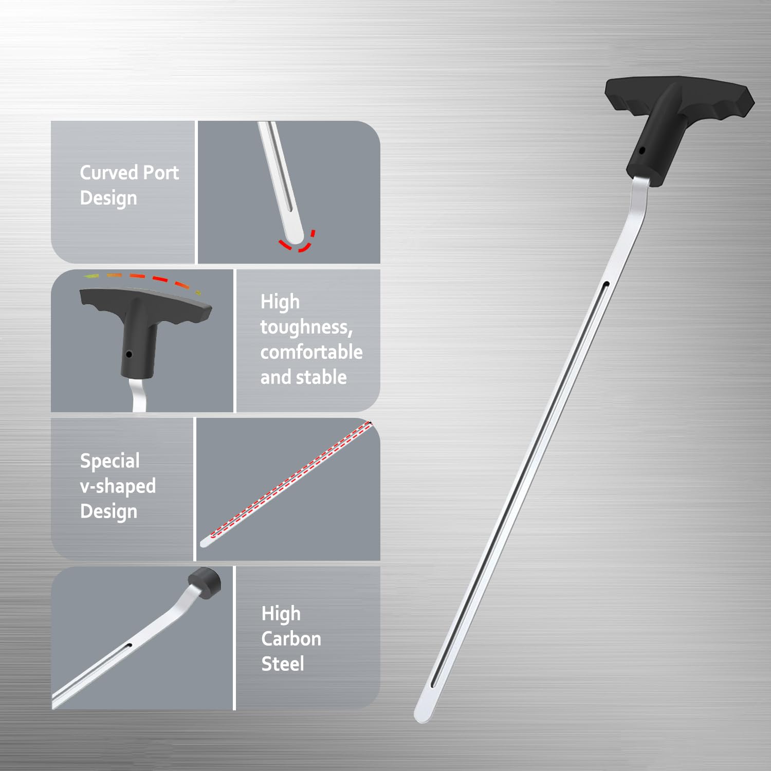 Premium Golf Grip Removal Tool with V-Groove Design - 11