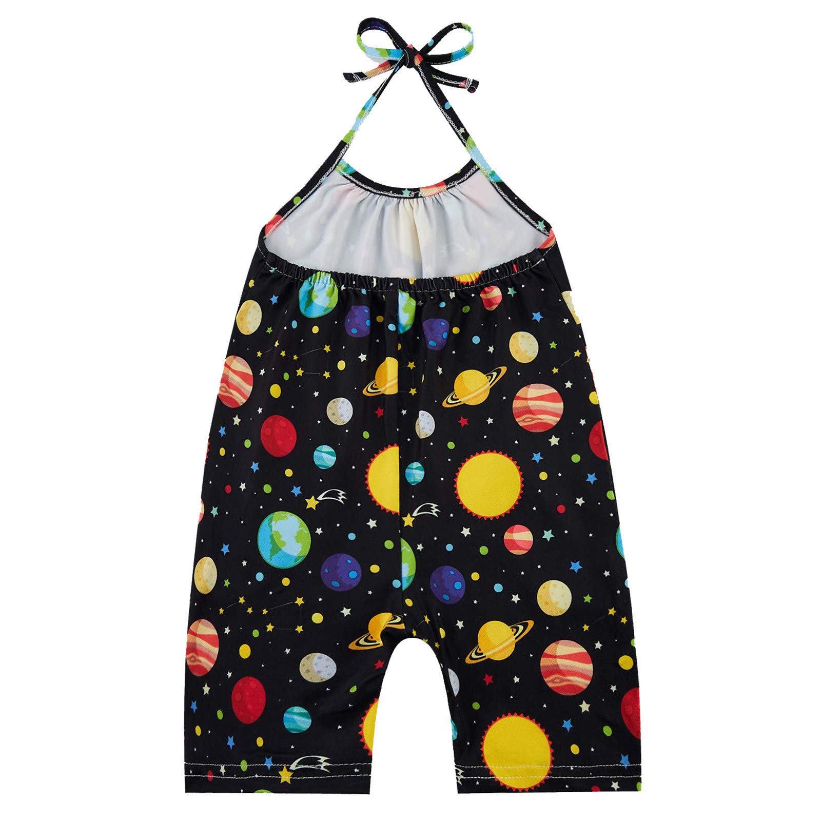 Toddler Baby Jumpsuit - Girls Sleeveless Summer Romper Playsuit Outfit | Soft Cotton Comfort for Playtime & Outdoor Activities