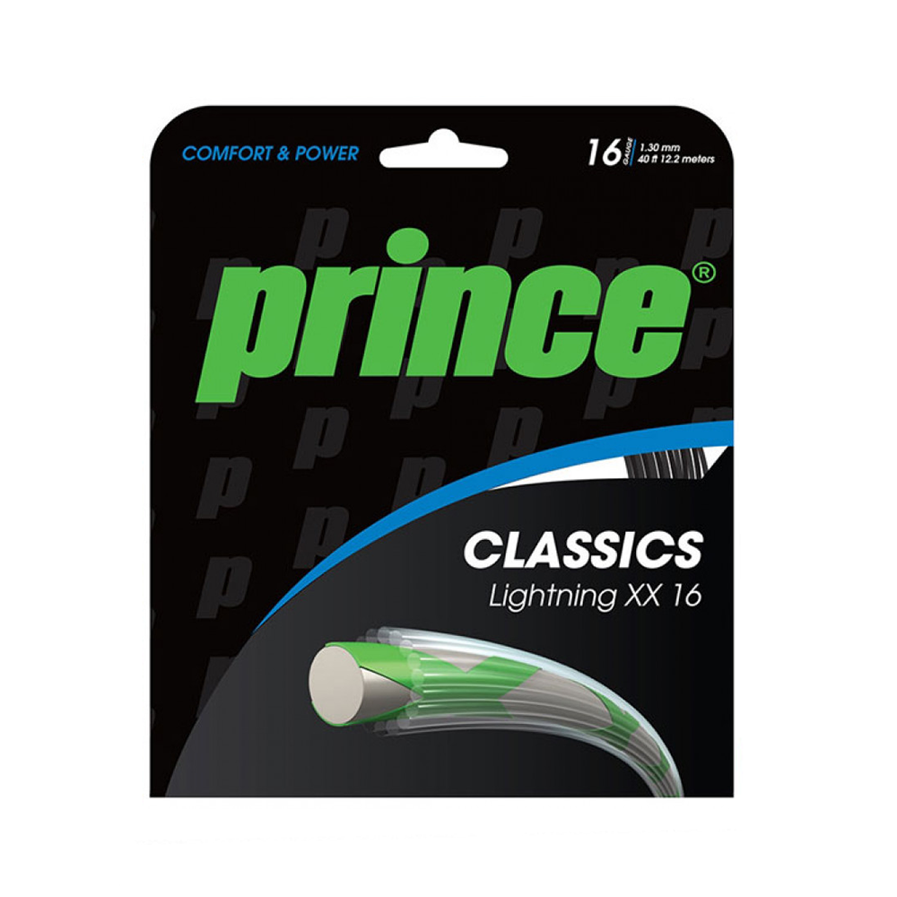Prince Lightning XX Tennis Racket String - High-Performance Tennis String for Power & Control - Perfect for Competitive Play & Training