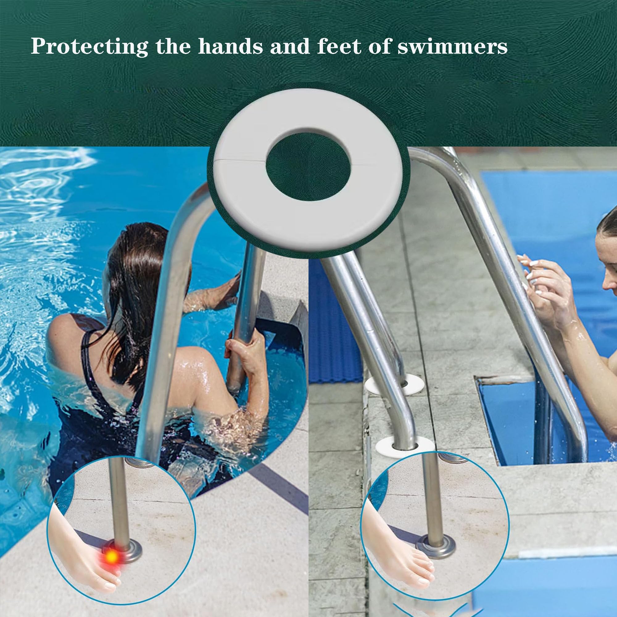 Pool Ladder Cover Rings - 2