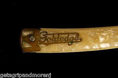 Vintage DUBL DUCK GOLDEDGE 6/8 Straight Razor - 3/4 Hollow Ground, Excellent Condition - Perfect for Barber Shaving & Wet Shaving Enthusiasts