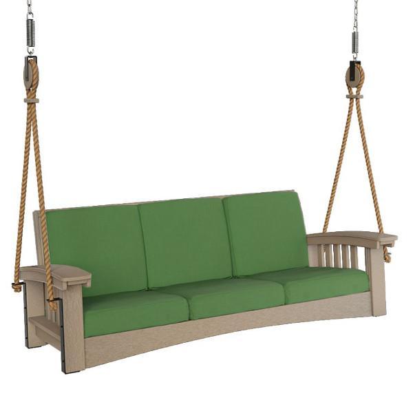 Mission Sofa Rope Swing - Indoor/Outdoor Hanging Chair for Relaxation - Perfect for Backyard, Patio, or Living Room