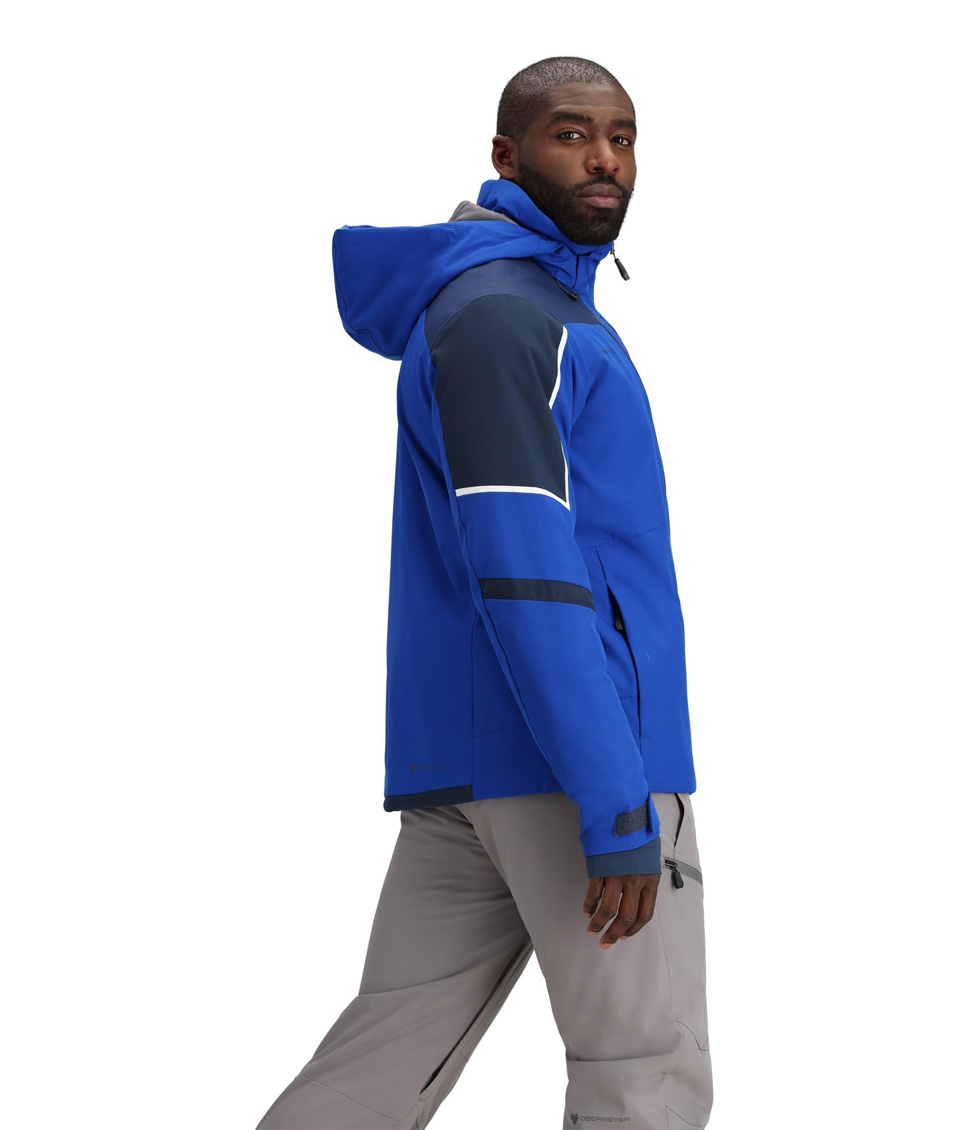 Obermeyer Men's Foundation Jacket - Waterproof Winter Coat for Skiing, Hiking & Outdoor Activities | Insulated Windbreaker with Hood