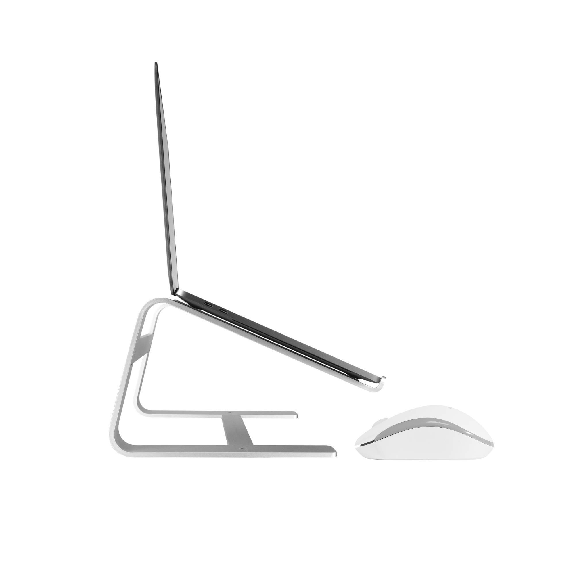 Macally Wireless Ergonomic Computer Mouse & Laptop Stand Set - Comfortable Wrist Support for Office, Home & Gaming - Reduce Body Pressure & Improve Posture