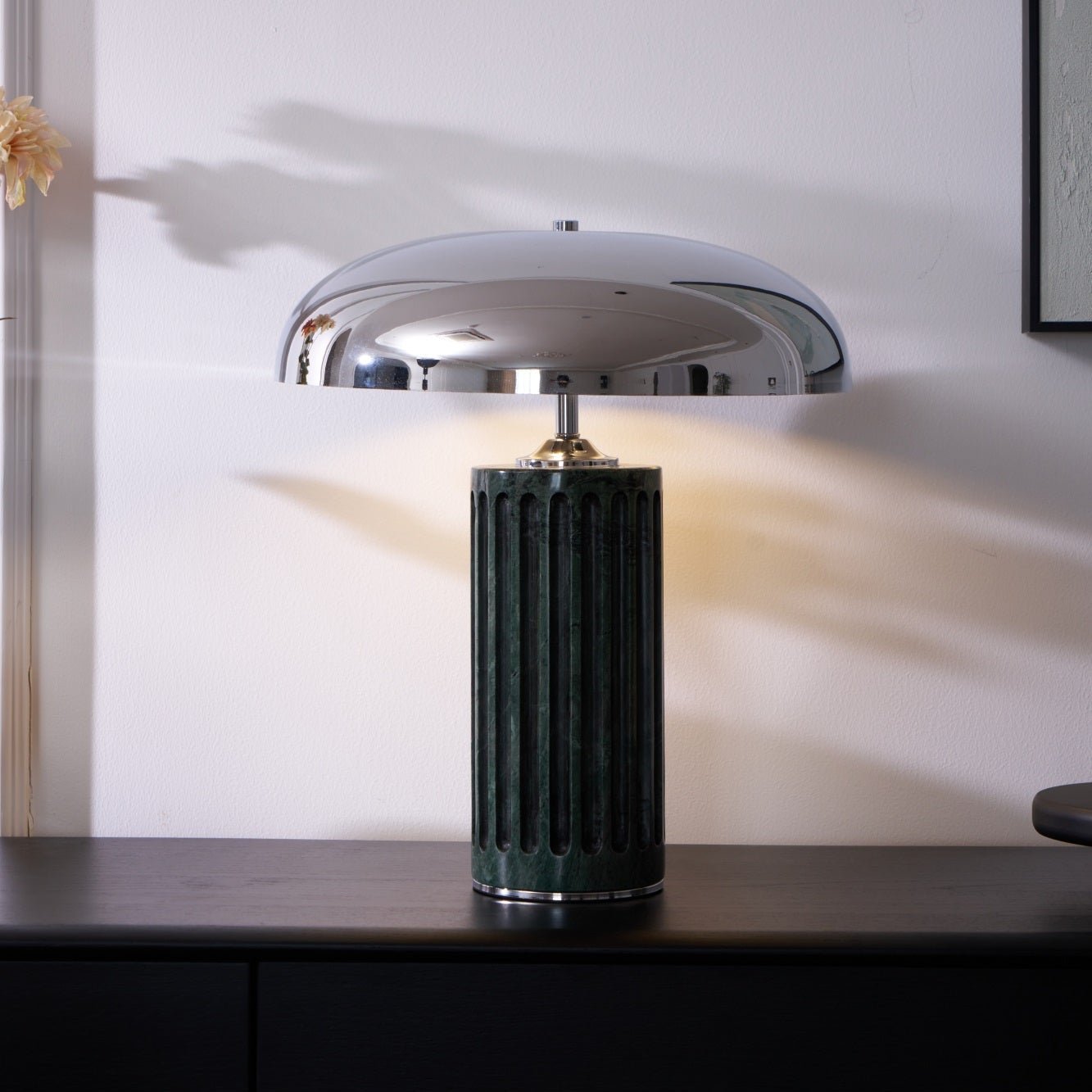 Aurelio Dome Table Lamp - Modern LED Nightstand Lamp with Touch Control, Dimmable Warm White Light for Bedroom, Living Room, and Office Decor
