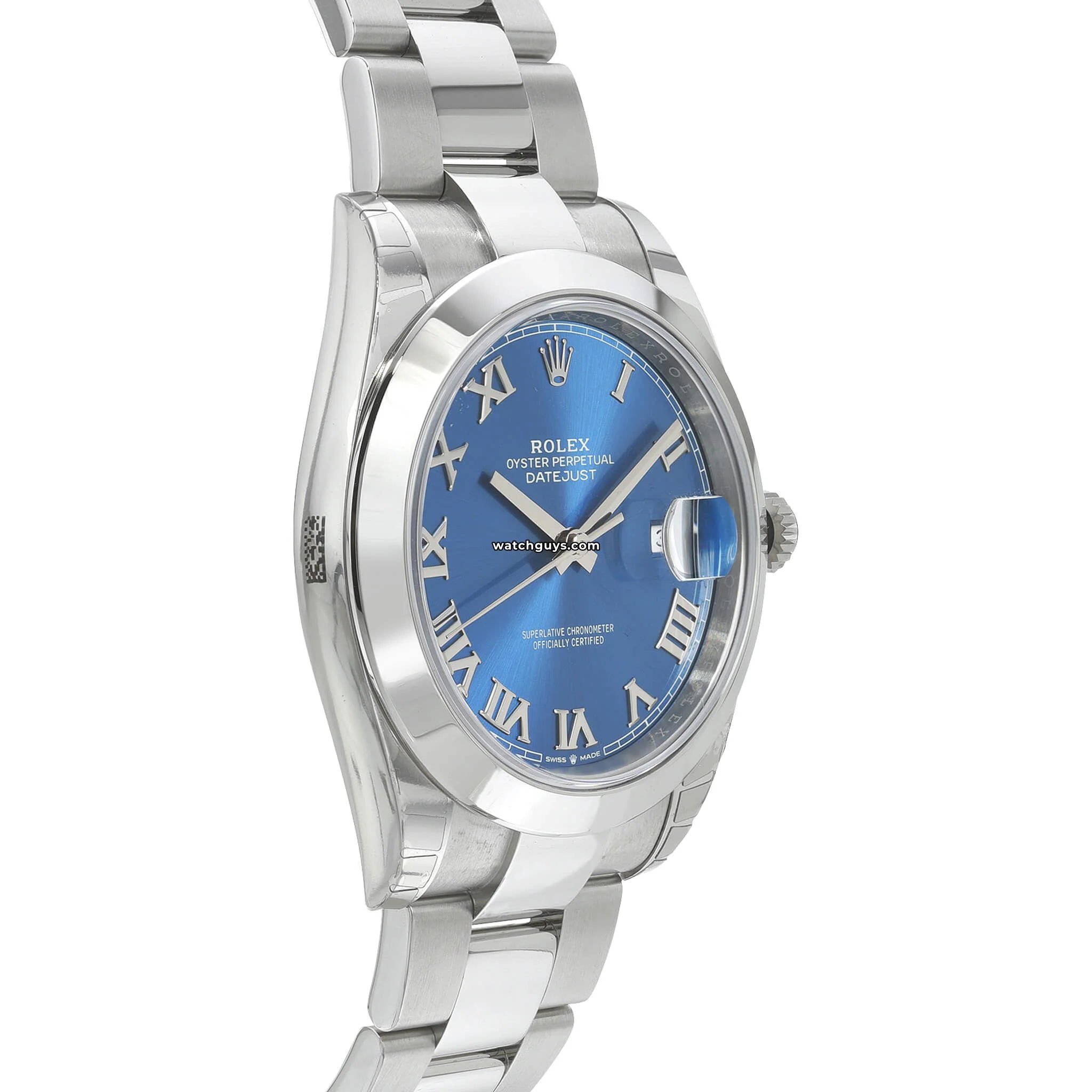 Rolex Datejust 126300 Men's Watch - 41mm Stainless Steel, Azzurro Blue Dial, Oyster Bracelet - Luxury Dress Watch for Business & Formal Occasions