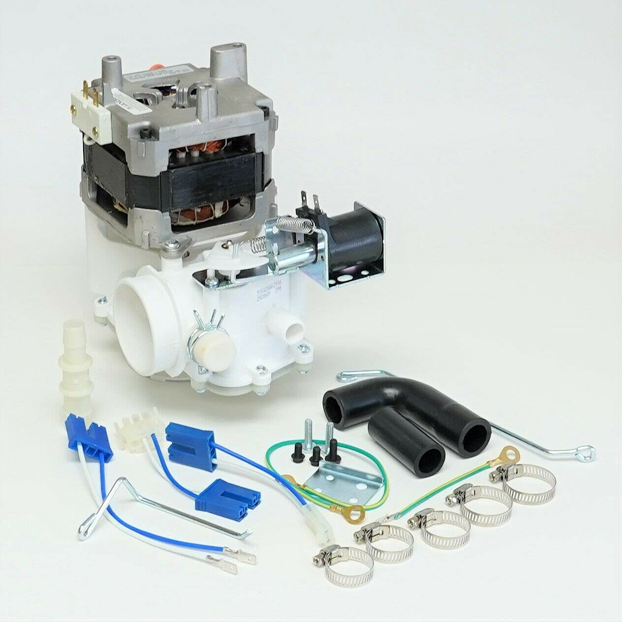 Whirlpool Dishwasher Pump Motor Solenoid Valve Assembly WD26X10013 - Compatible with WD19X0028, WD26X0064, WD26X0067 & More - Perfect for Kitchen Appliance Repair & Maintenance