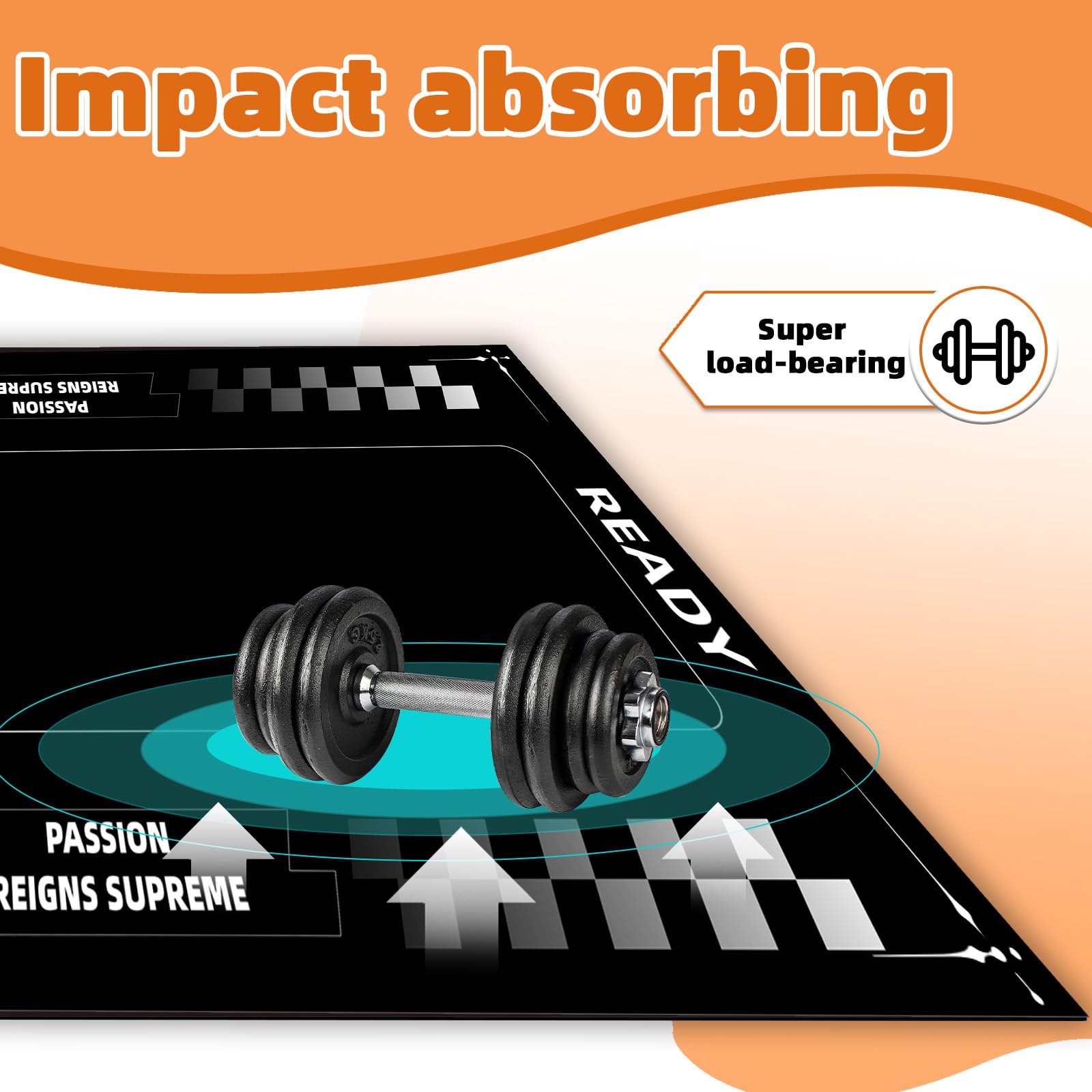 Premium Bike Treadmill Mat for Peloton & Stationary Bikes - Non-Slip Exercise Mat Protects Hardwood Floors & Carpets - Ideal for Home Gym, Elliptical Trainers & Small Treadmills - Durable Fitness Equipment Floor Protection