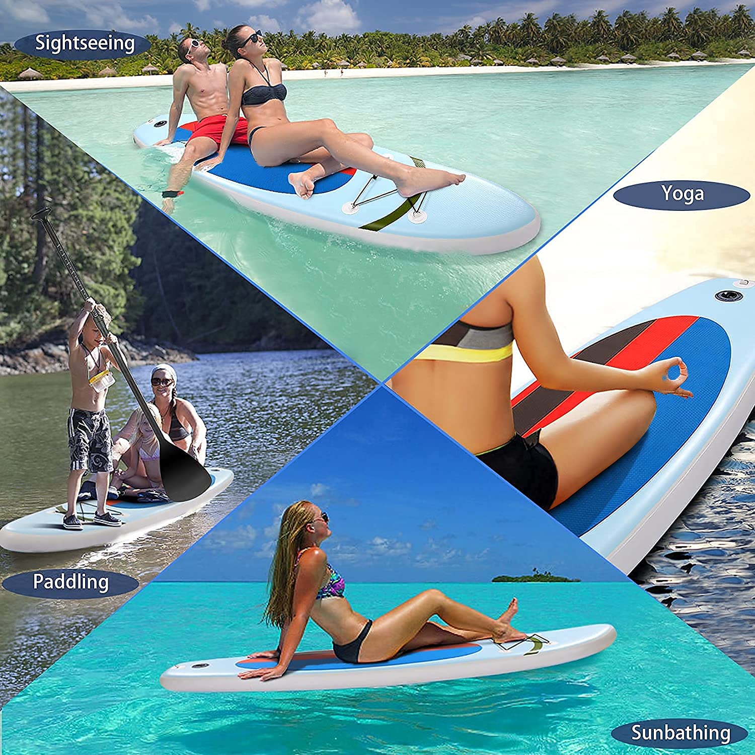 ANCHEER Inflatable Stand Up Paddle Board - 10'6