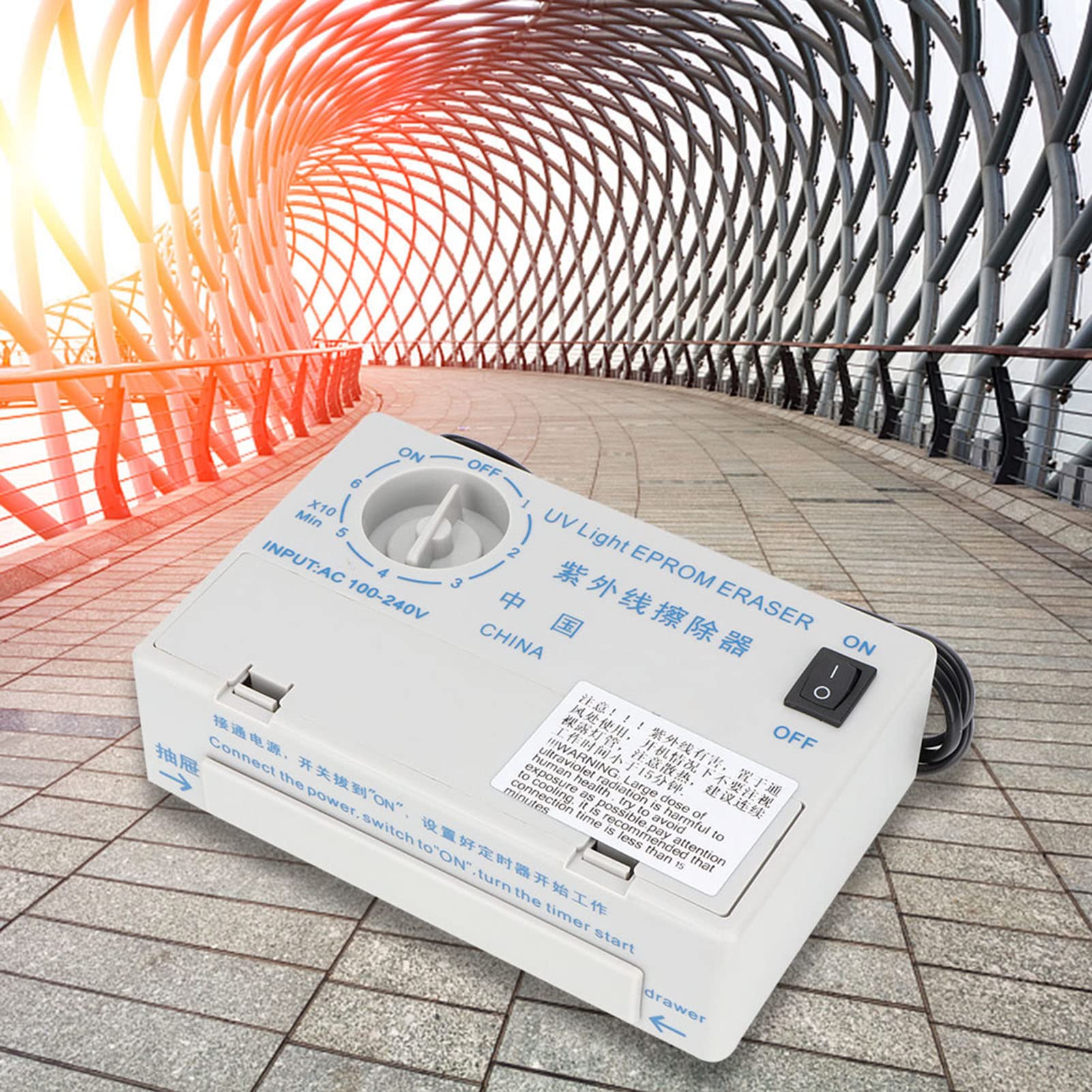 Eujgoov UV EPROM Eraser - Ultraviolet Light for Erasing Programmable Logic Circuits, Semiconductor Wafers & Timer Chips | Ideal for Electronics Repair, Lab Use & Chip Reprogramming