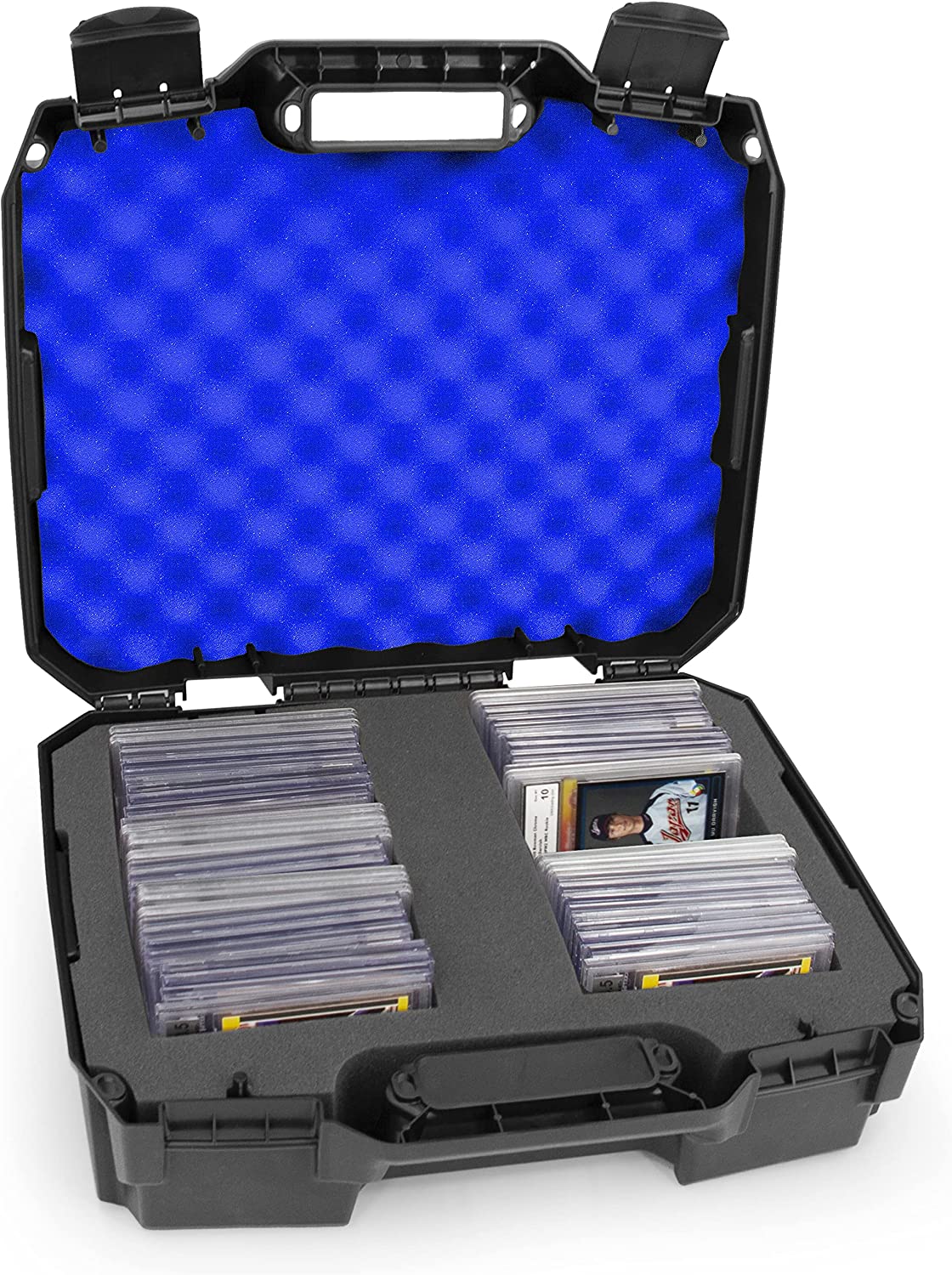 CASEMATIX Graded Card Storage Box - Holds 60+ BGS PSA SGC FGS Graded Sports Cards - Perfect for Collectors, Trading Card Protection & Display Organization