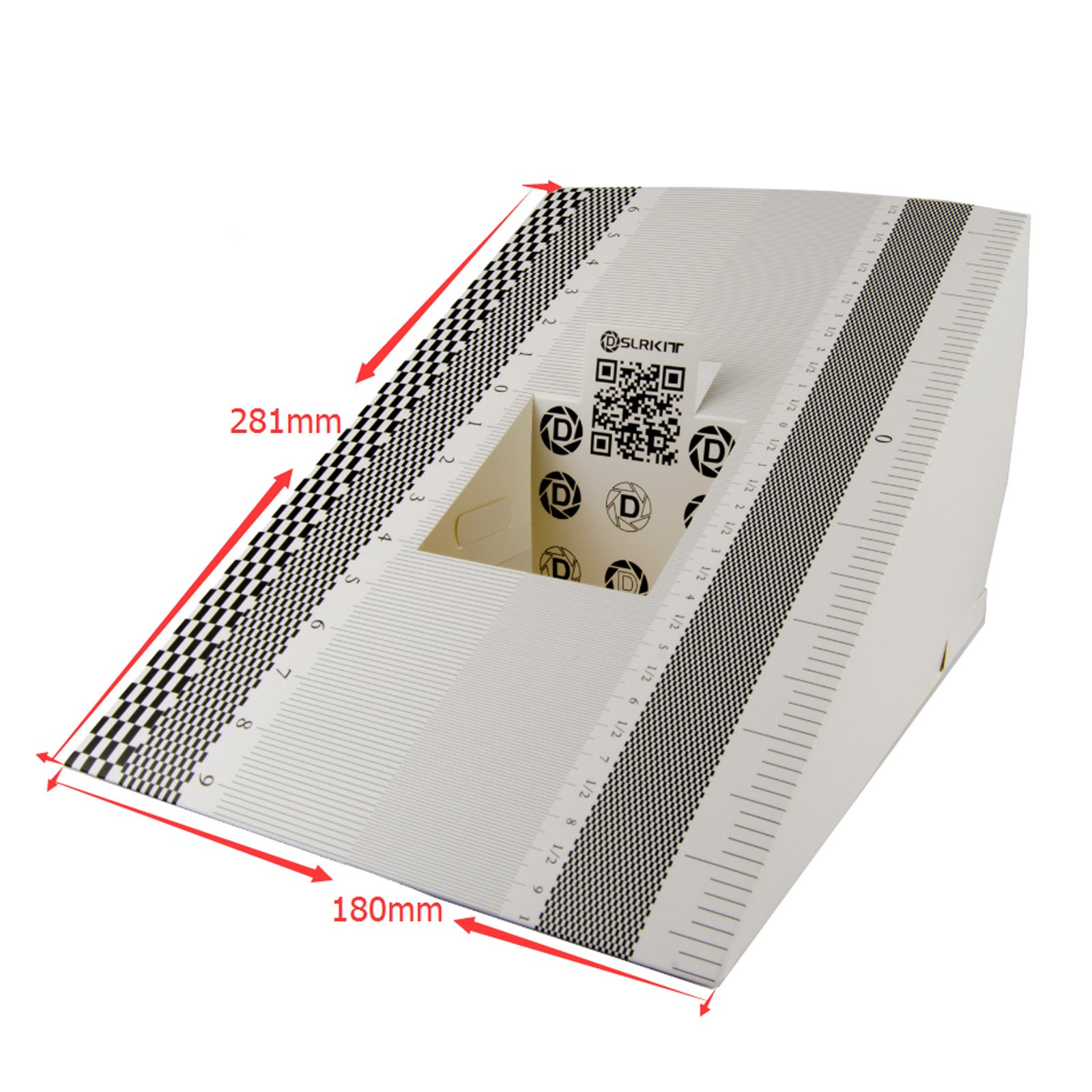 28X18cm Lens Focus Calibration Tool - Professional Alignment Ruler Folding Card for DSLR & Mirrorless Cameras (Pack of 2) - Perfect for Photography Studios, Camera Repair Shops & Field Calibration