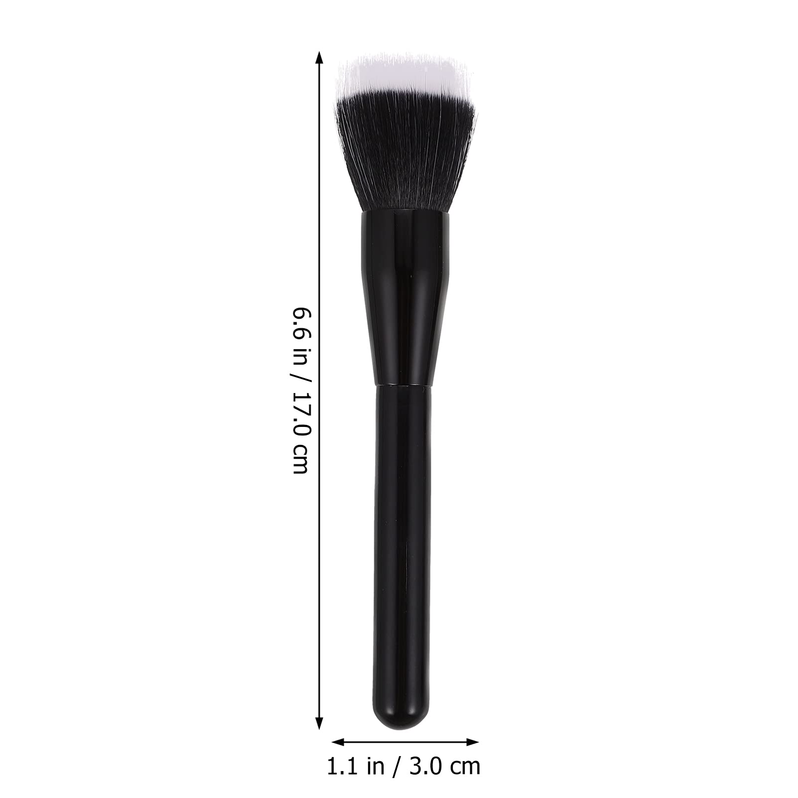 Beaupretty 2Pcs Highlight & Blush Makeup Brushes Set - Double Layer Powder Brush for Contouring, Blending & Highlighting - Professional Large & Small Cosmetic Tools for Face Makeup Application
