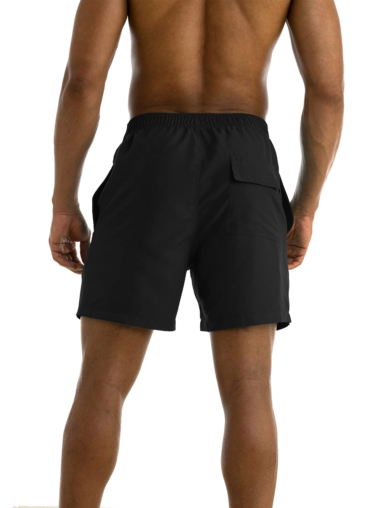 Men's Quick-Dry Swim Trunks with Pockets - UPF 50+ Sports Swimwear for Beach, Pool & Water Activities