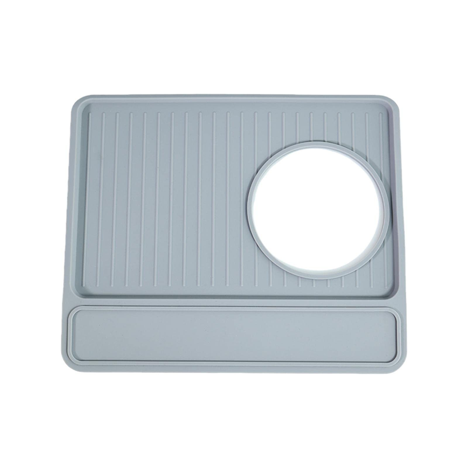 Bothyi Silicone Coffee Tamper Mat - Non-Slip Espresso Tamping Pad for Breville 870 & 880, Durable Barista Tool for Home & Cafe Use (Gray) - Perfect for Espresso Preparation & Countertop Protection