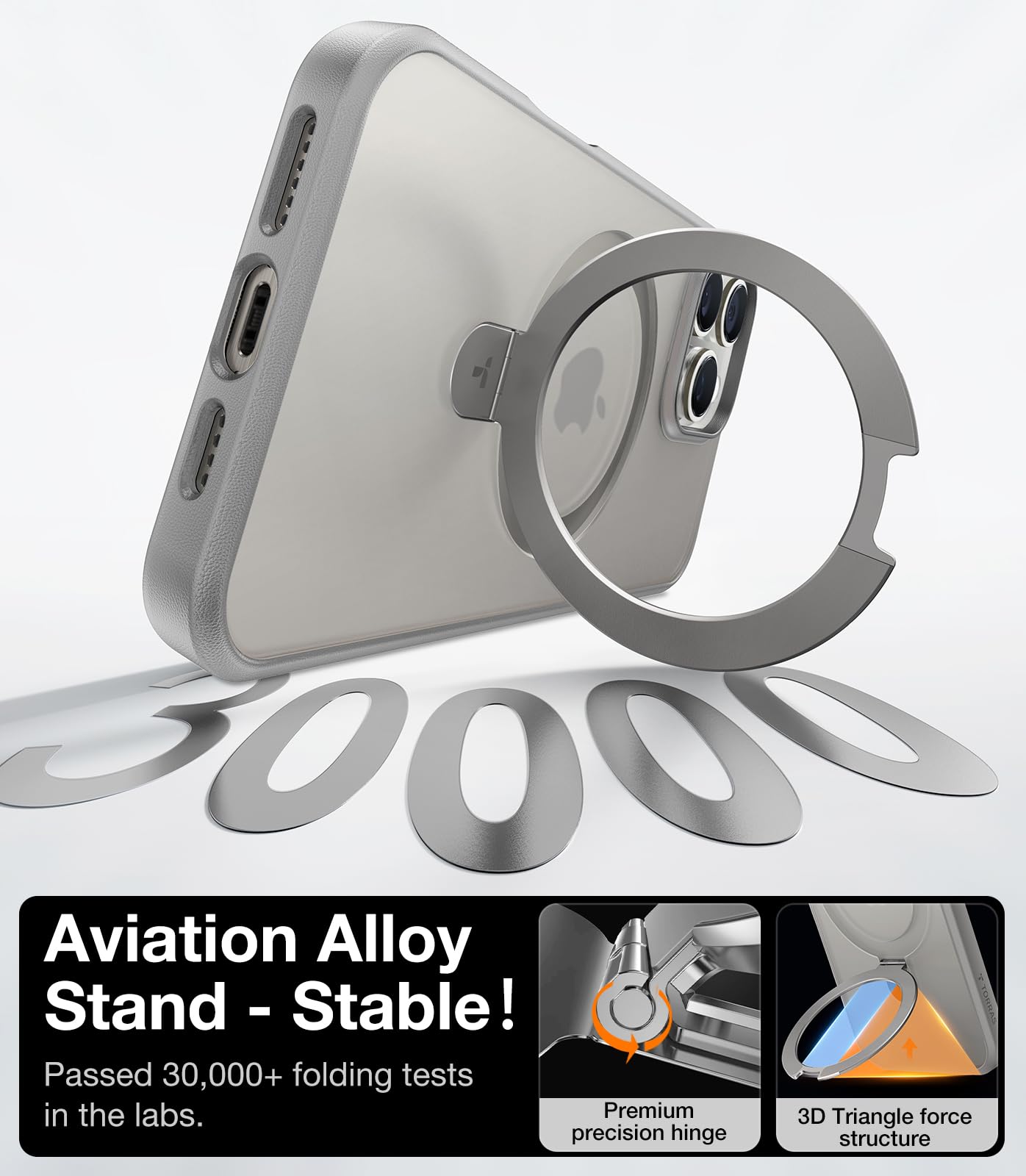 TORRAS Magnetic Stand Case for iPhone 16 Pro Max (6.9