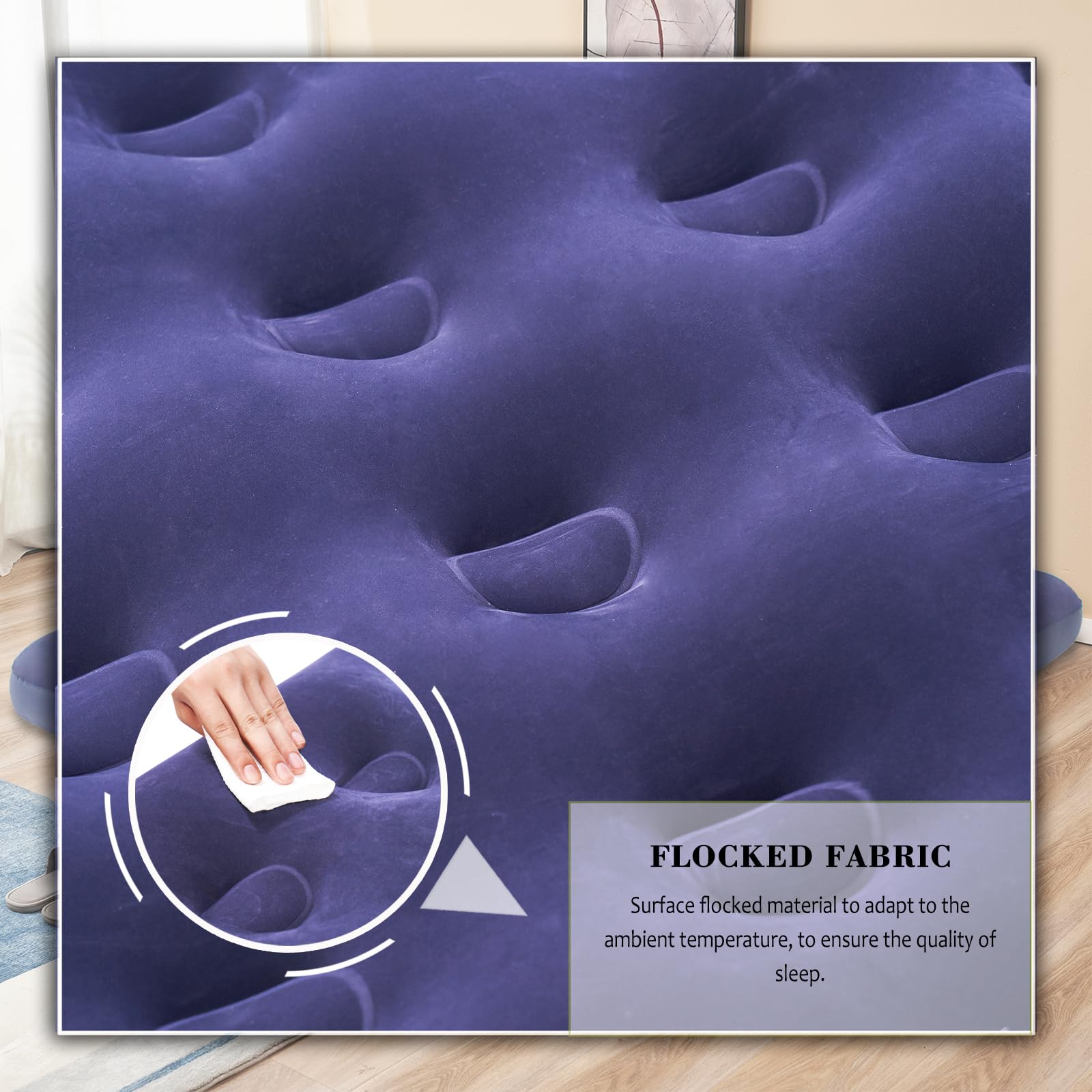 Twin Size Air Mattress - Inflatable Bed for Camping, Guest & Home Use | Portable Blow Up Sleeping Pad with Built-in Pump | Perfect for Outdoor Adventures, Sleepovers & Emergency Guests