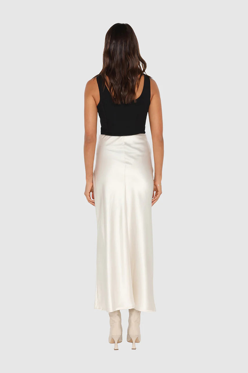 Layla Midi Skirt for Women - Flowy A-Line Knee Length Skirt with Pockets | Perfect for Work, Date Night & Summer Outfits