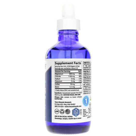 Mega Mag 400mg 4oz Magnesium Supplement - Supports Muscle Recovery, Sleep & Stress Relief - Perfect for Athletes, Fitness Enthusiasts & Busy Professionals