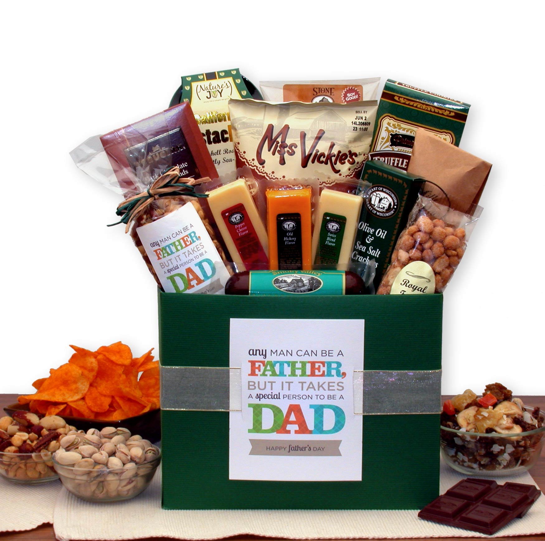 Unique Dad Gift Basket Box - Thoughtful Present for Father's Day, Birthday & Special Occasions | Perfect for New Dads, Stepdads & Grandfathers
