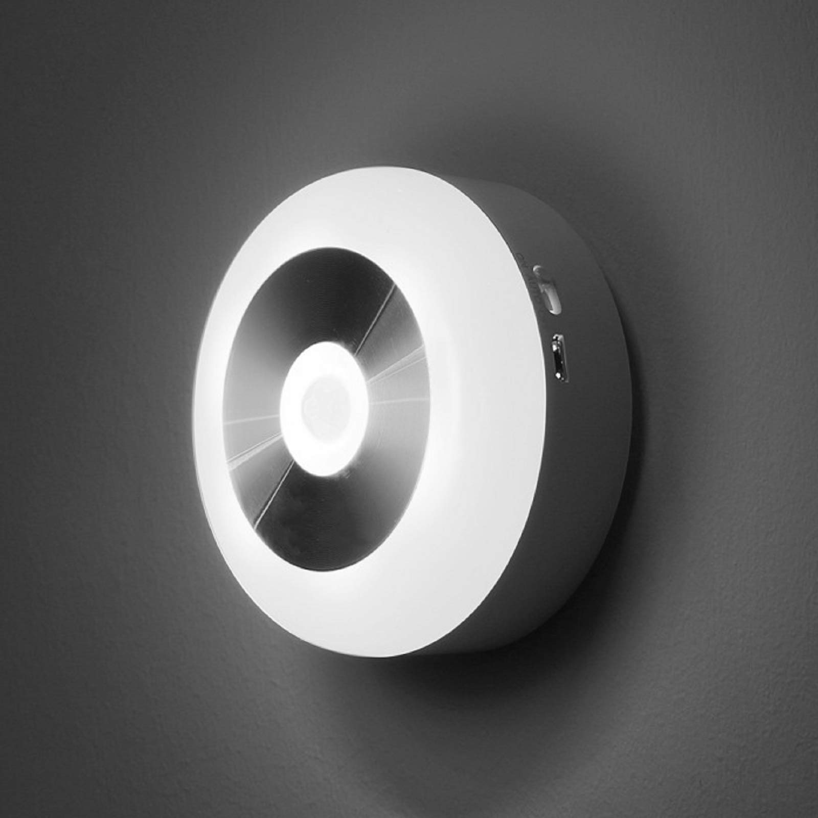Smart Sensor LED Night Light - Battery Powered Closet Light, Wall Light Stick, Automatic Cabinet Light (50 Lumen, White) - Perfect for Bedrooms, Hallways, Stairs & Bathrooms