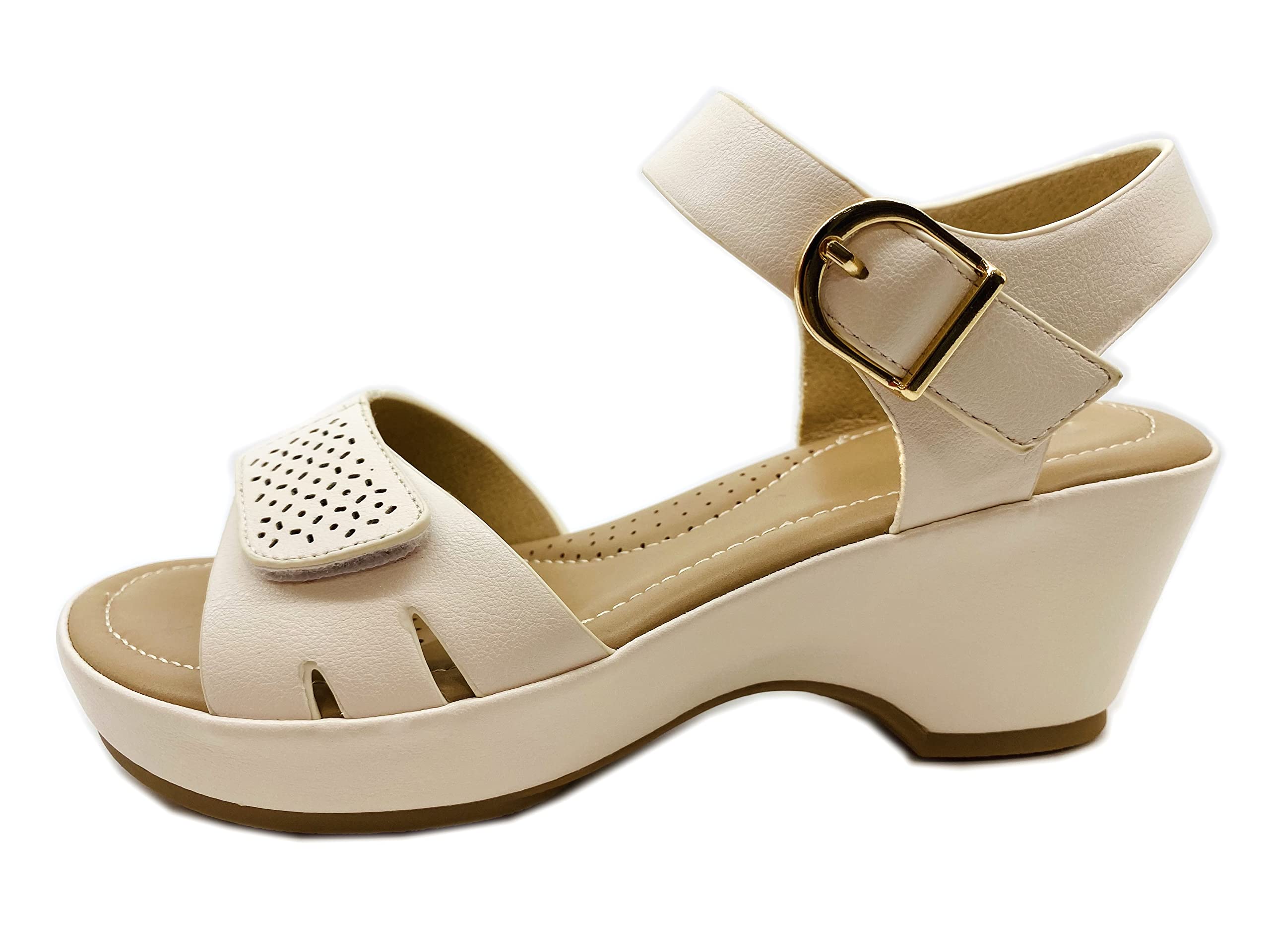**Women's Comfortable Wedge Sandals - Summer High Heel Waterproof Casual Shoes for Beach, Travel & Everyday Wear**